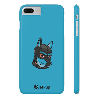 Pup Hood Slim iPhone Cases - Turquoise