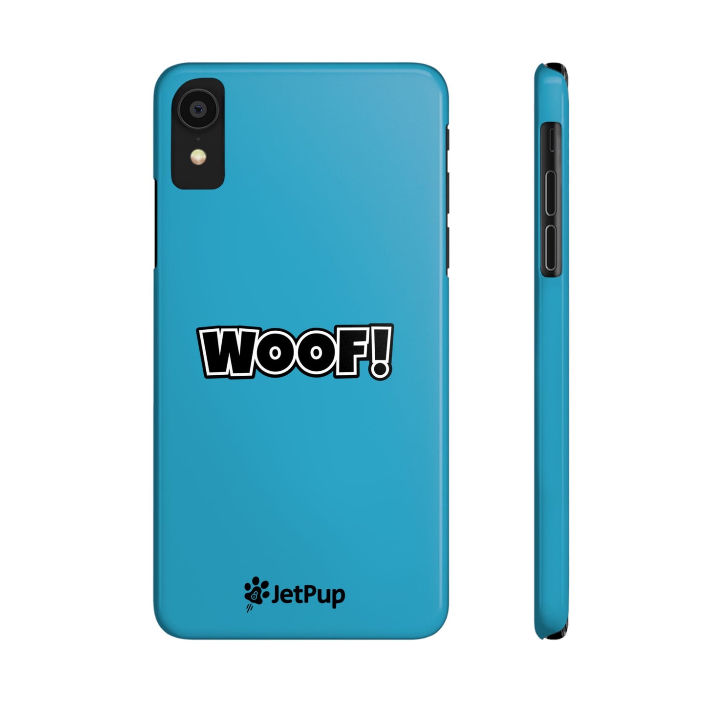 Woof Slim iPhone Cases -Turquoise