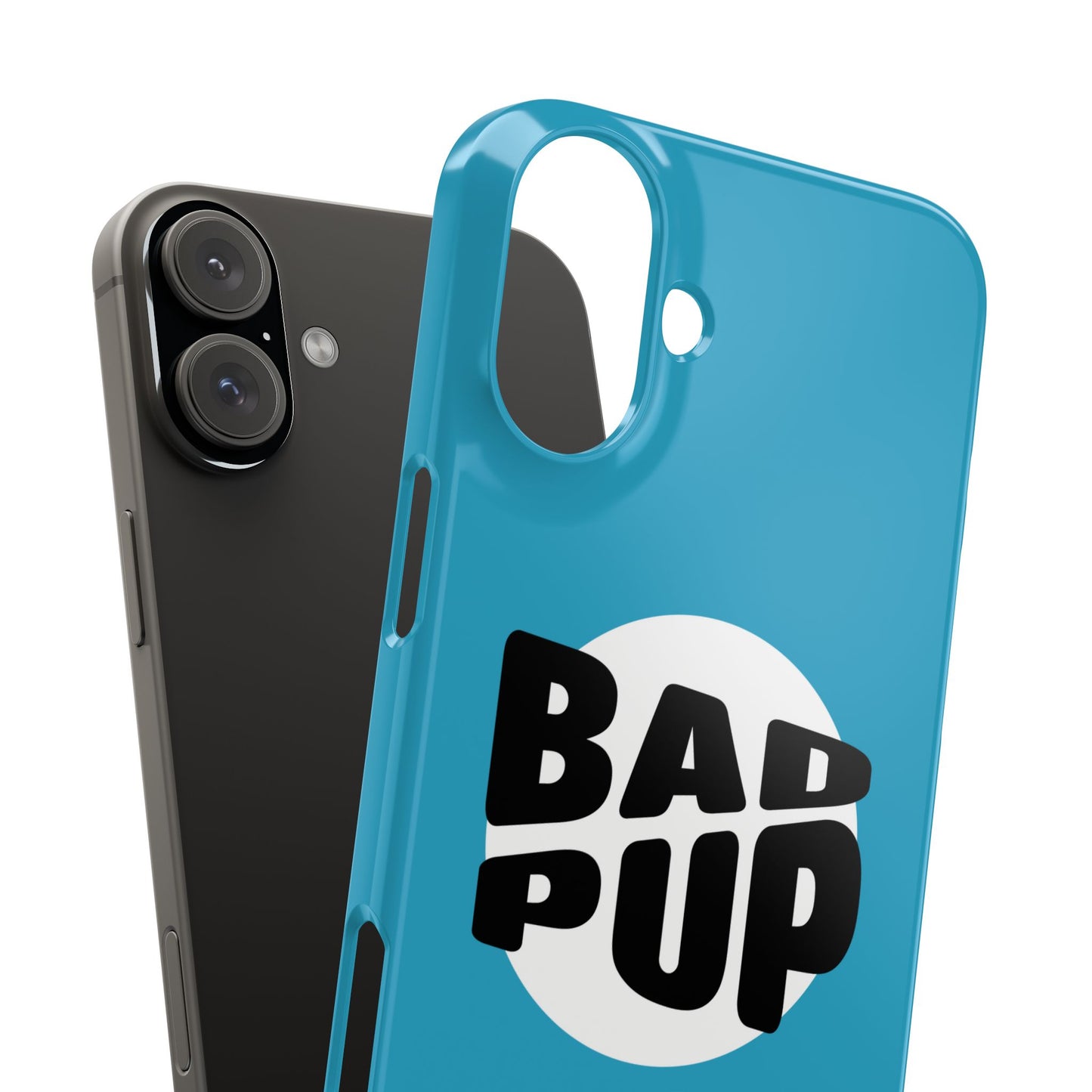 Bad Pup Slim iPhone Cases - Turquoise