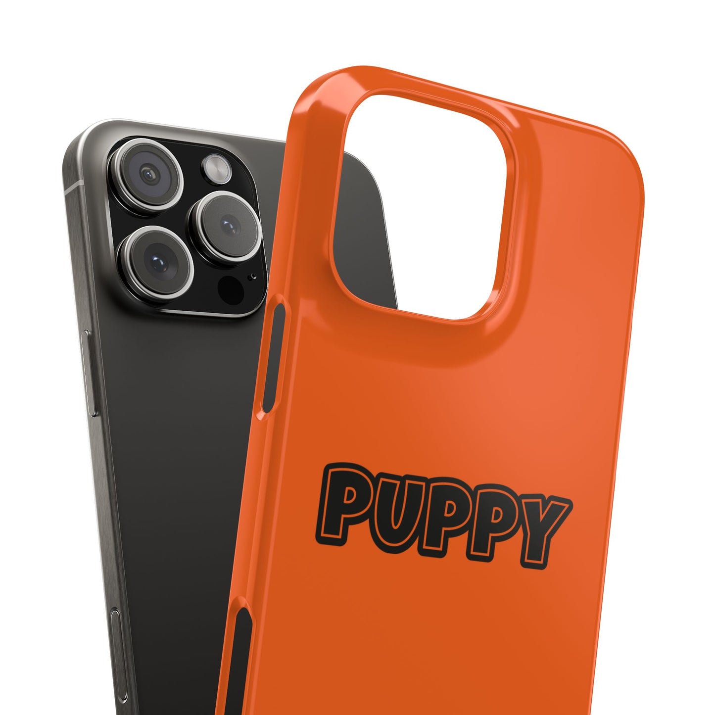 Puppy Slim iPhone Cases - Orange