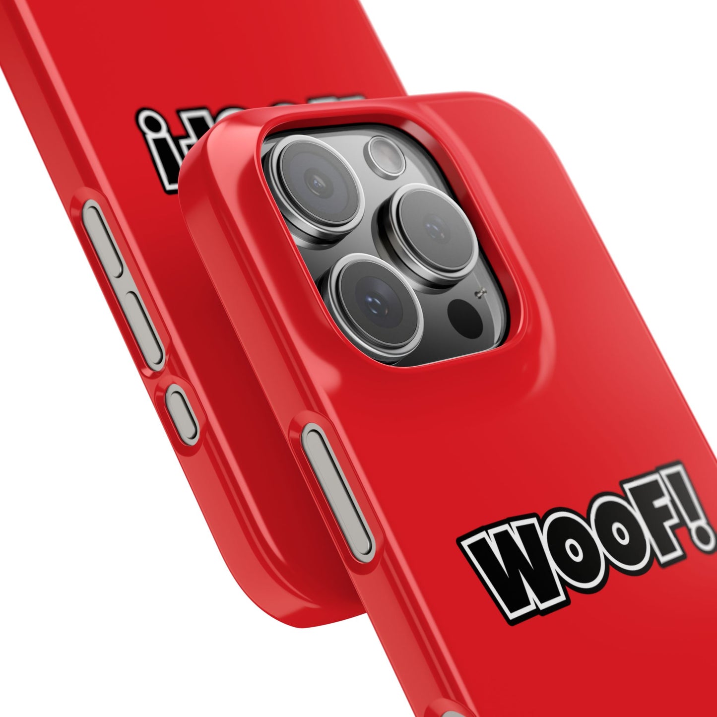 Woof Slim iPhone Cases - Red