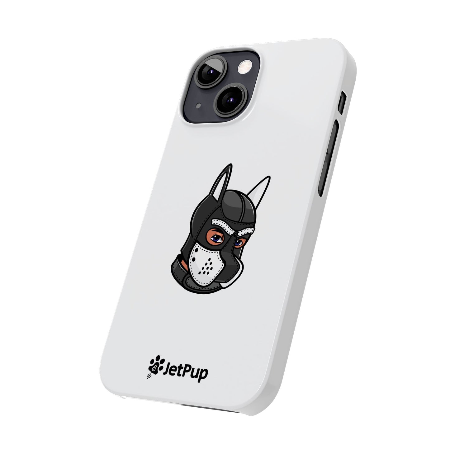 Pup Hood Slim iPhone Cases - White