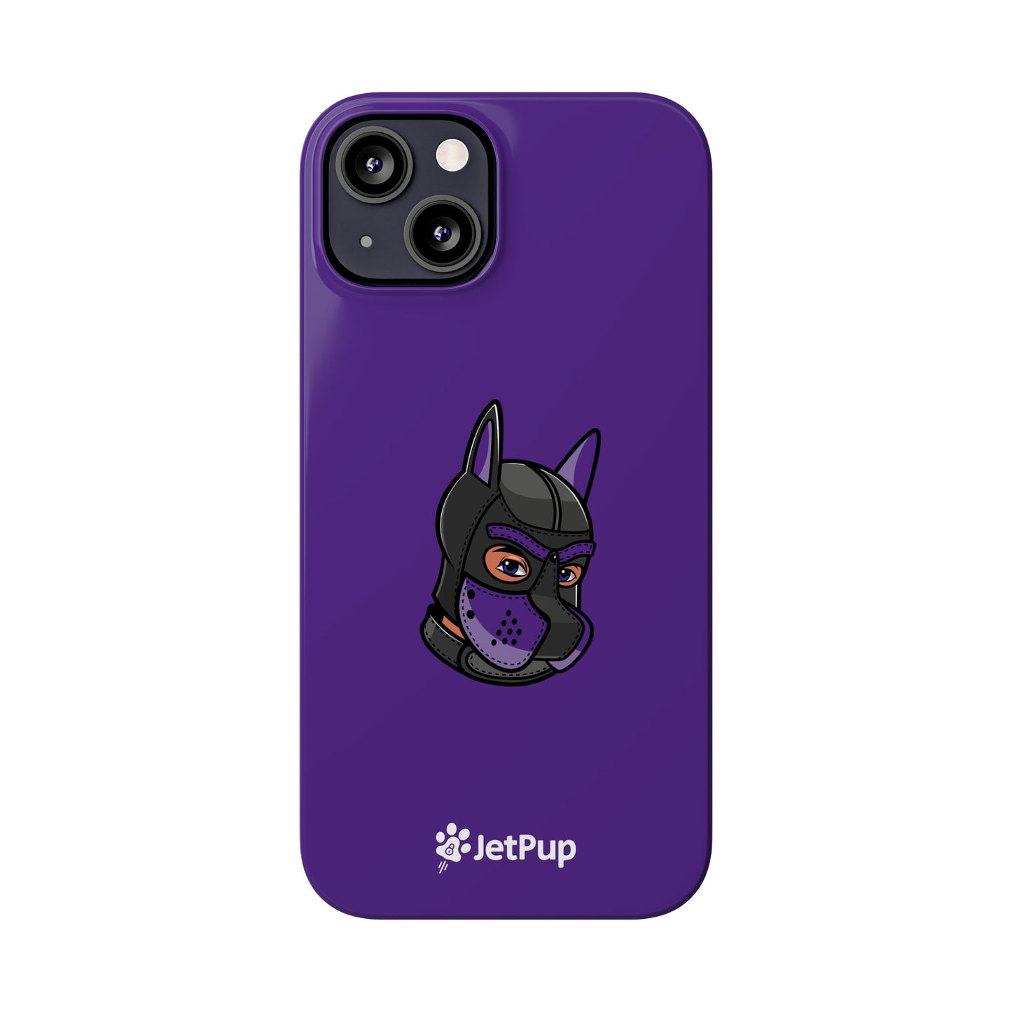 Pup Hood Slim iPhone Cases - Purple