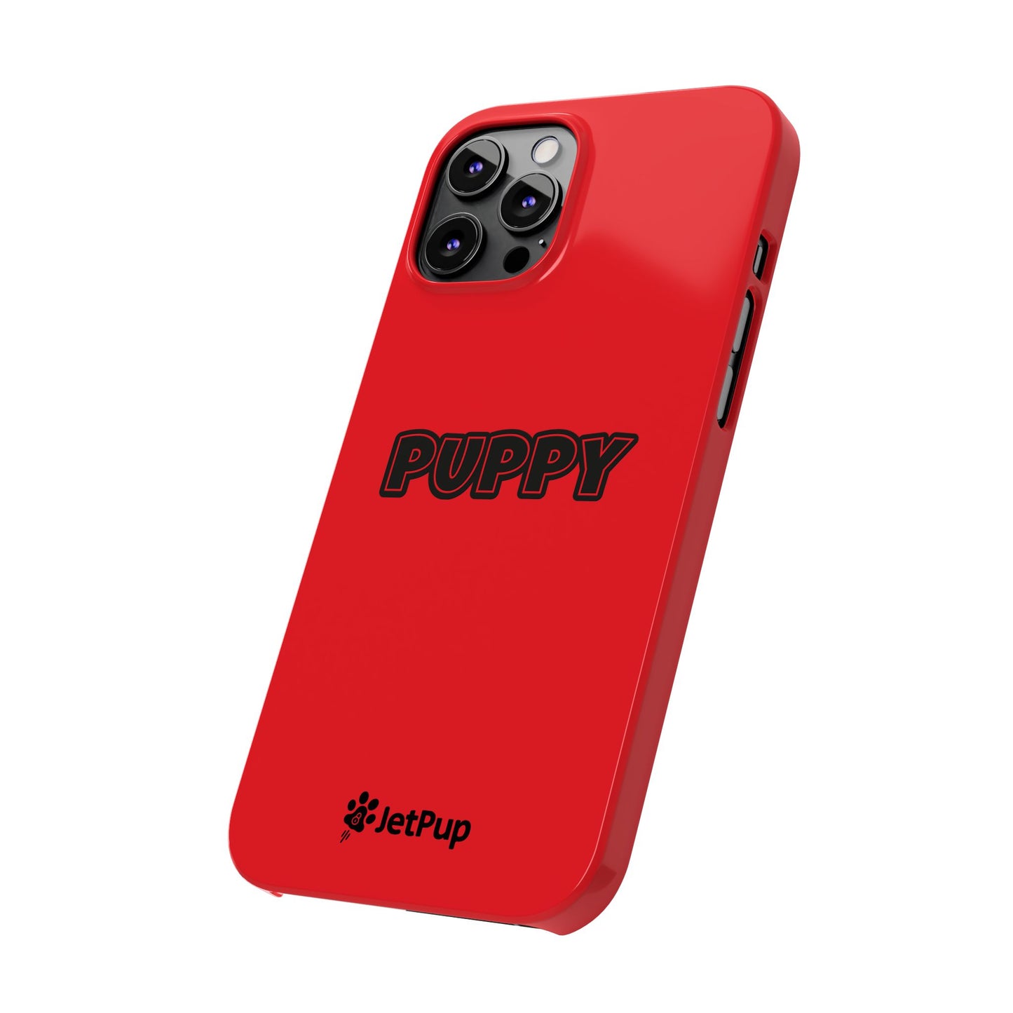 Puppy Slim iPhone Cases - Red