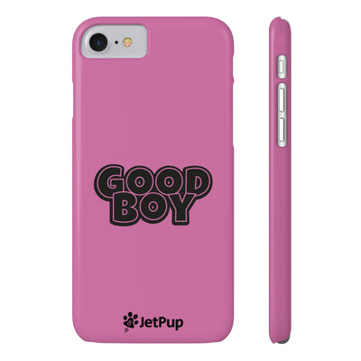 Good Boy Slim iPhone Cases - Pink