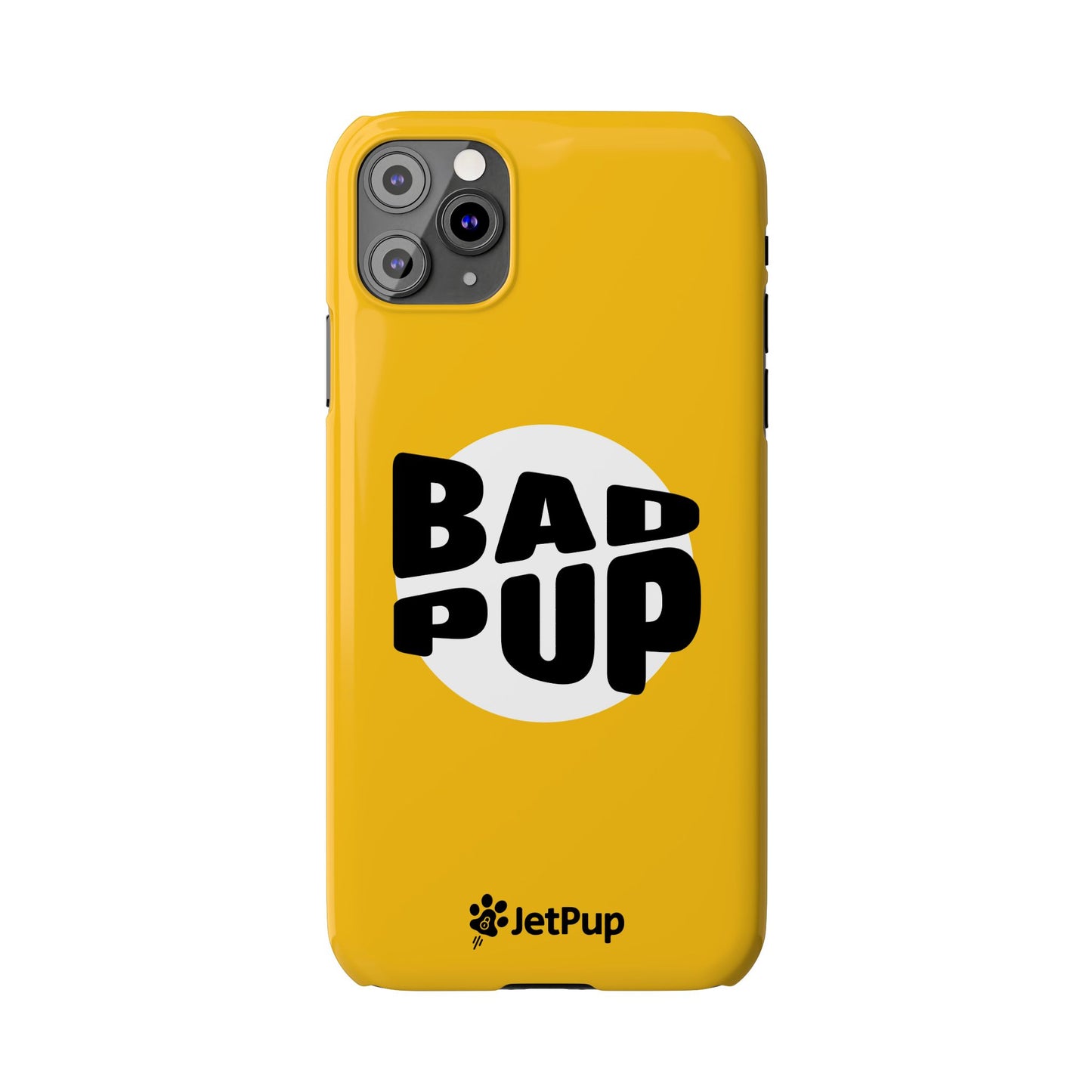 Bad Pup Slim iPhone Cases - Yellow