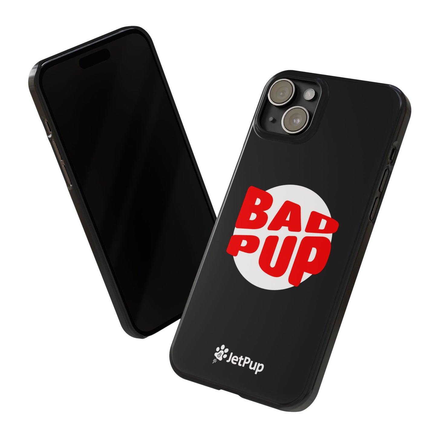 Bad Pup Slim iPhone Cases - Black