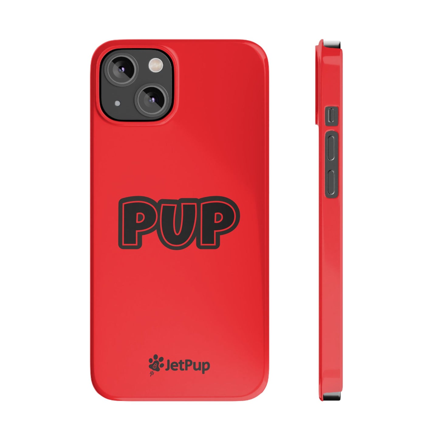 Pup Slim iPhone Cases - Red