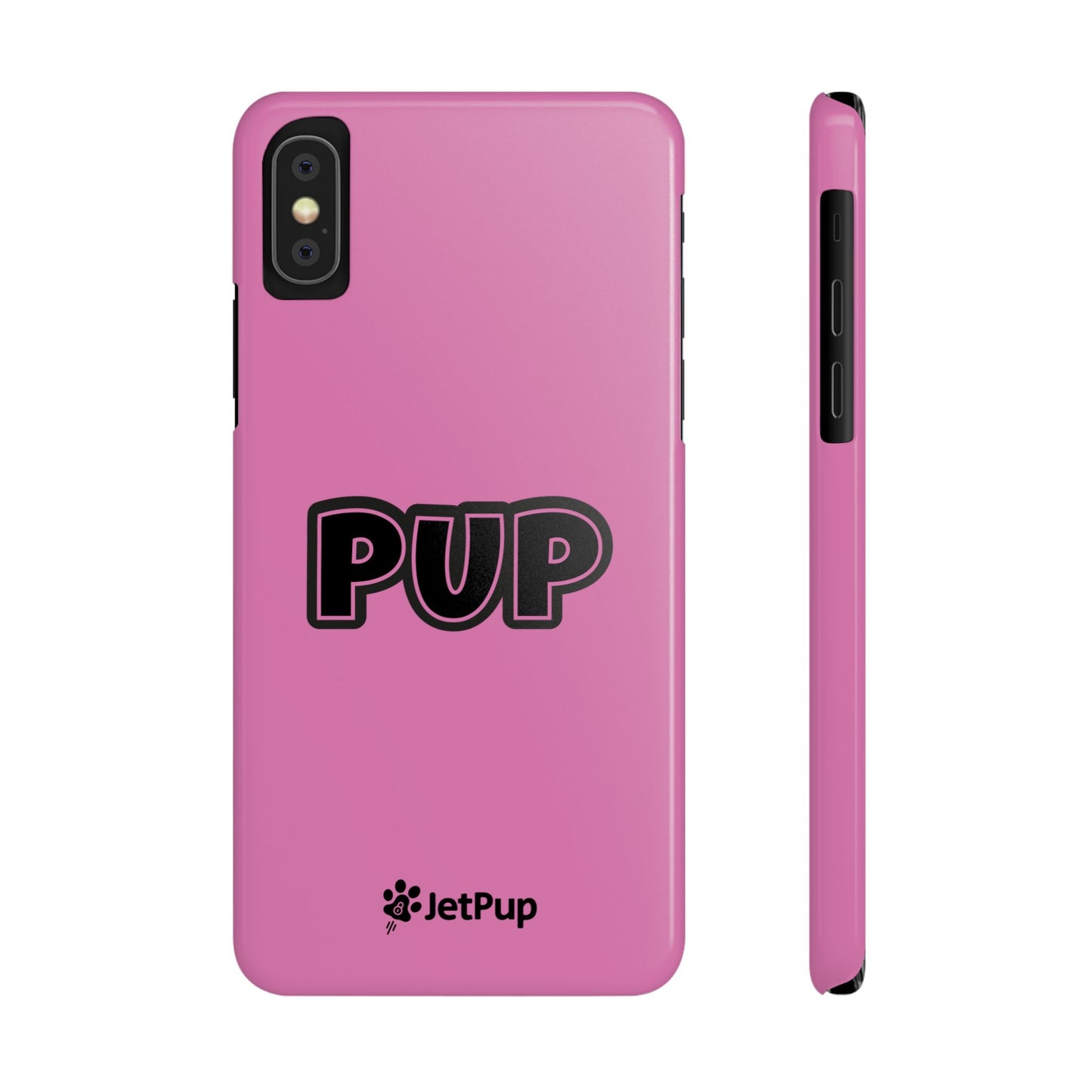 Pup Slim iPhone Cases - Pink