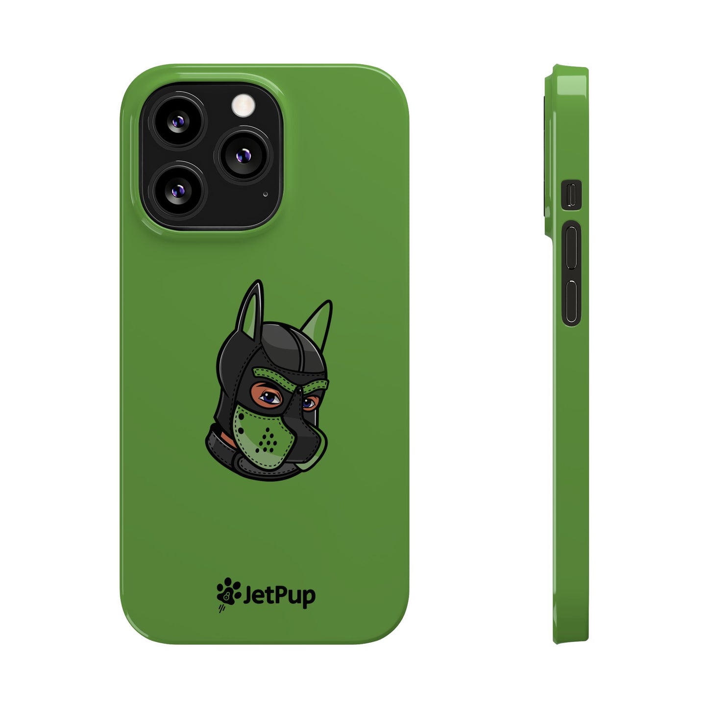 Pup Hood Slim iPhone Cases - Green