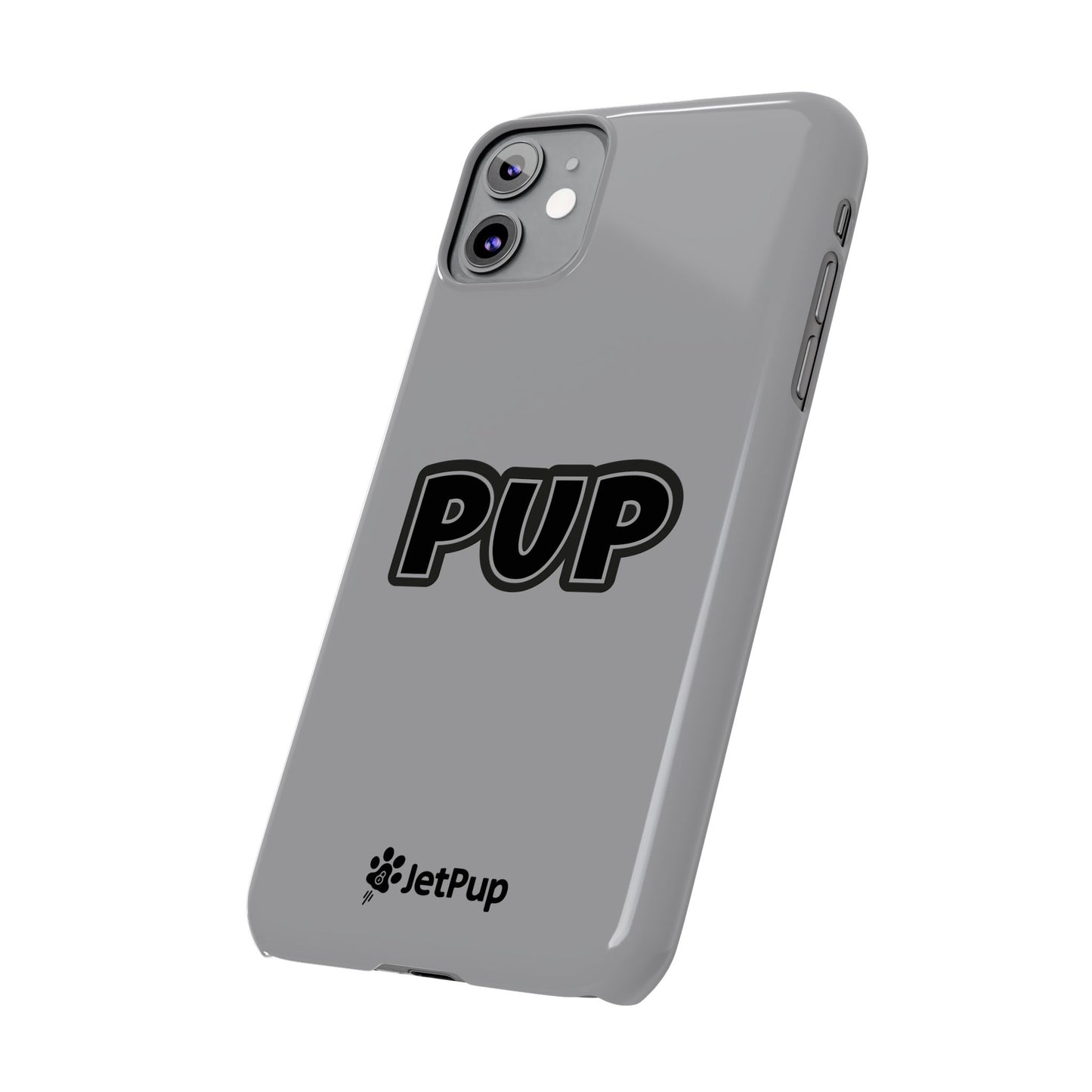 Pup Slim iPhone Cases - Grey