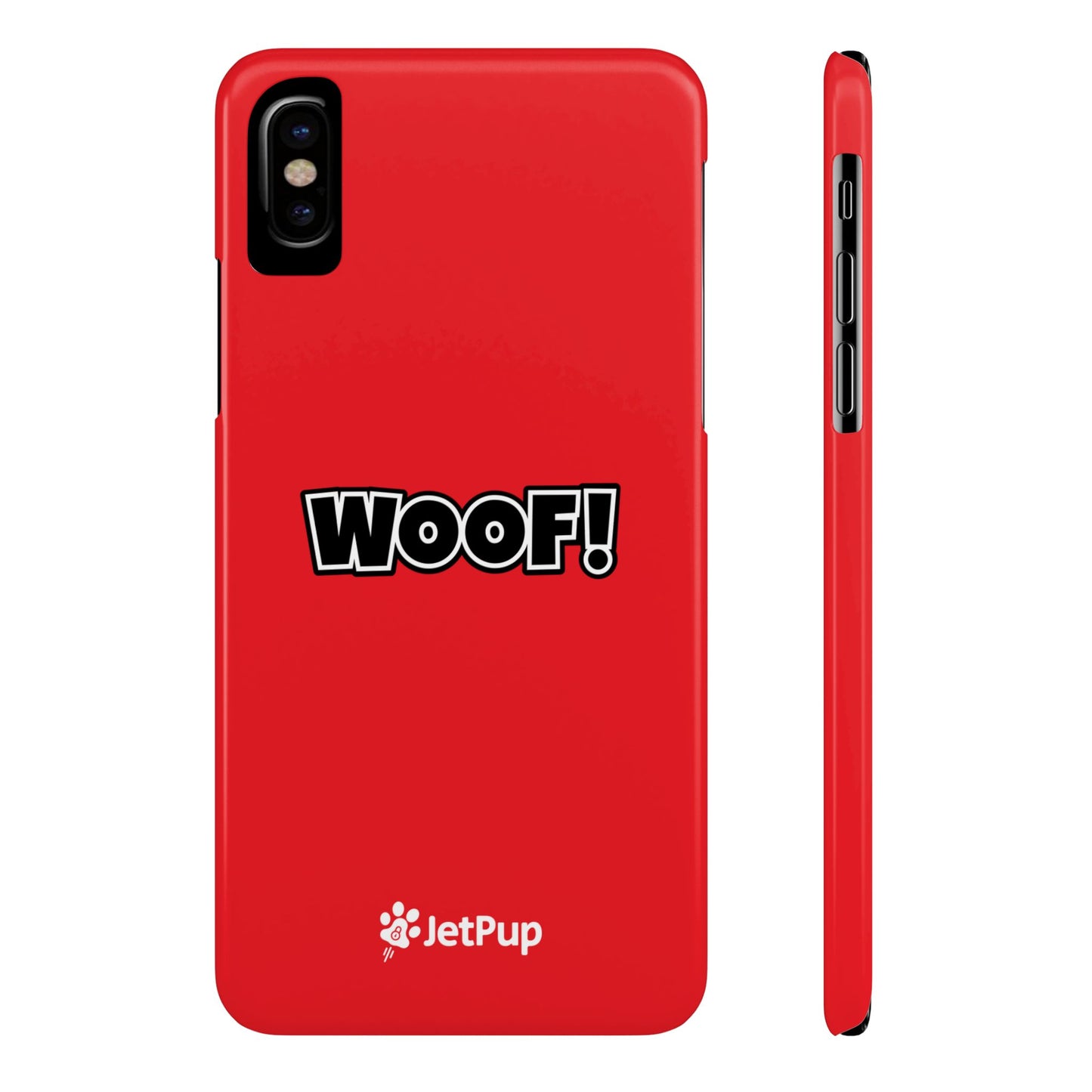 Woof Slim iPhone Cases - Red