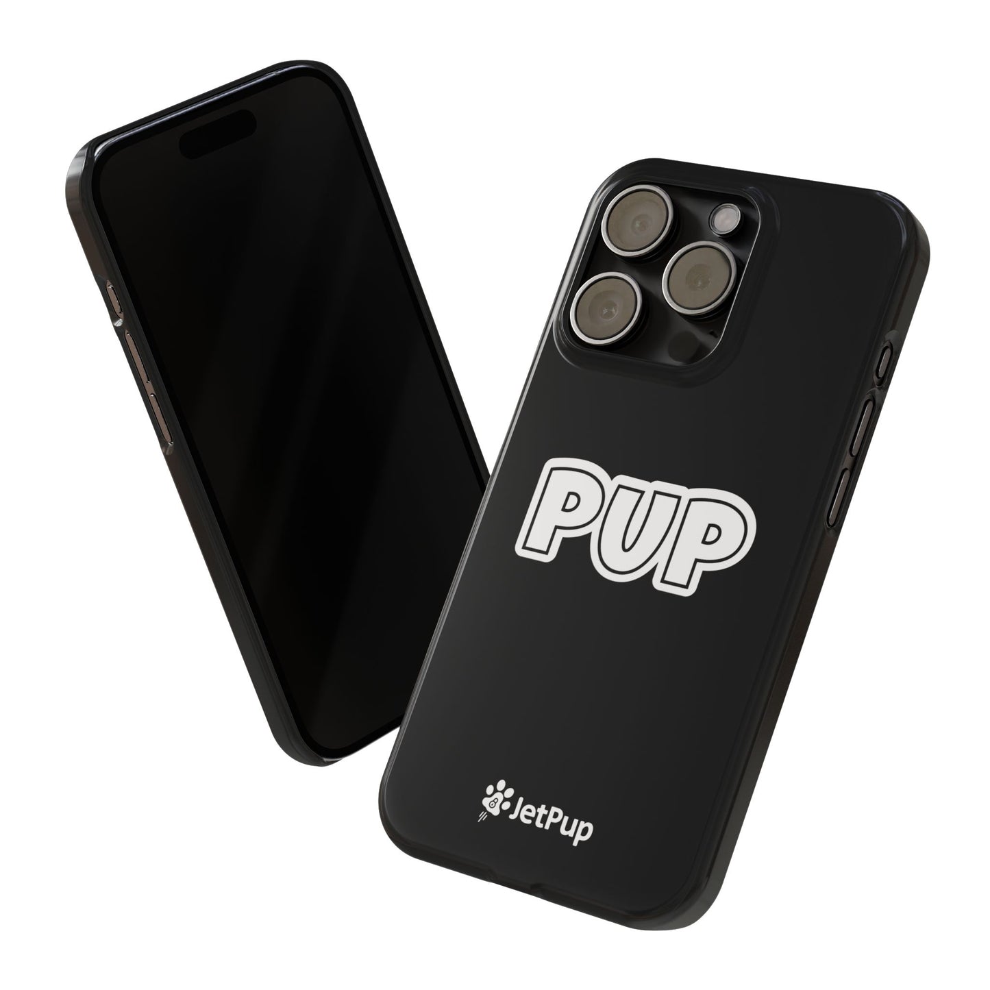 Pup Slim iPhone Cases - Black