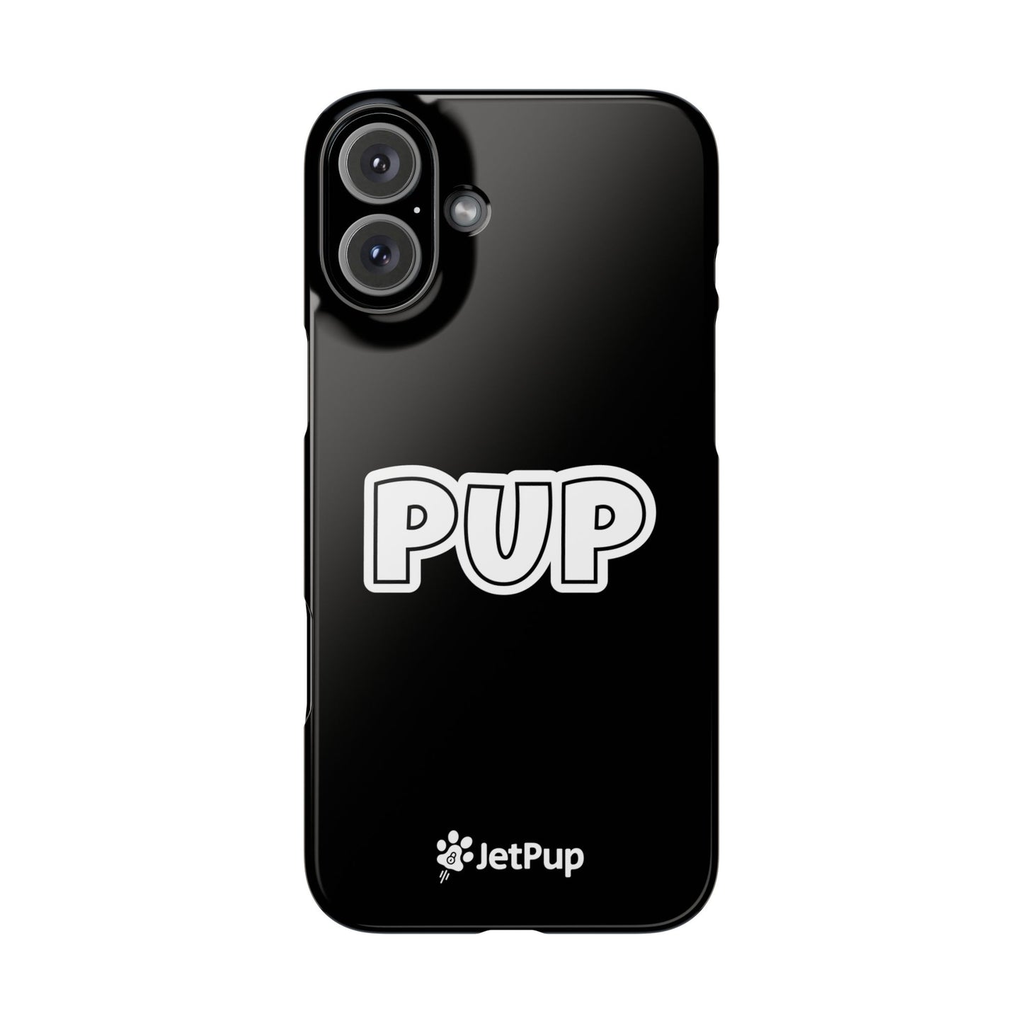Pup Slim iPhone Cases - Black