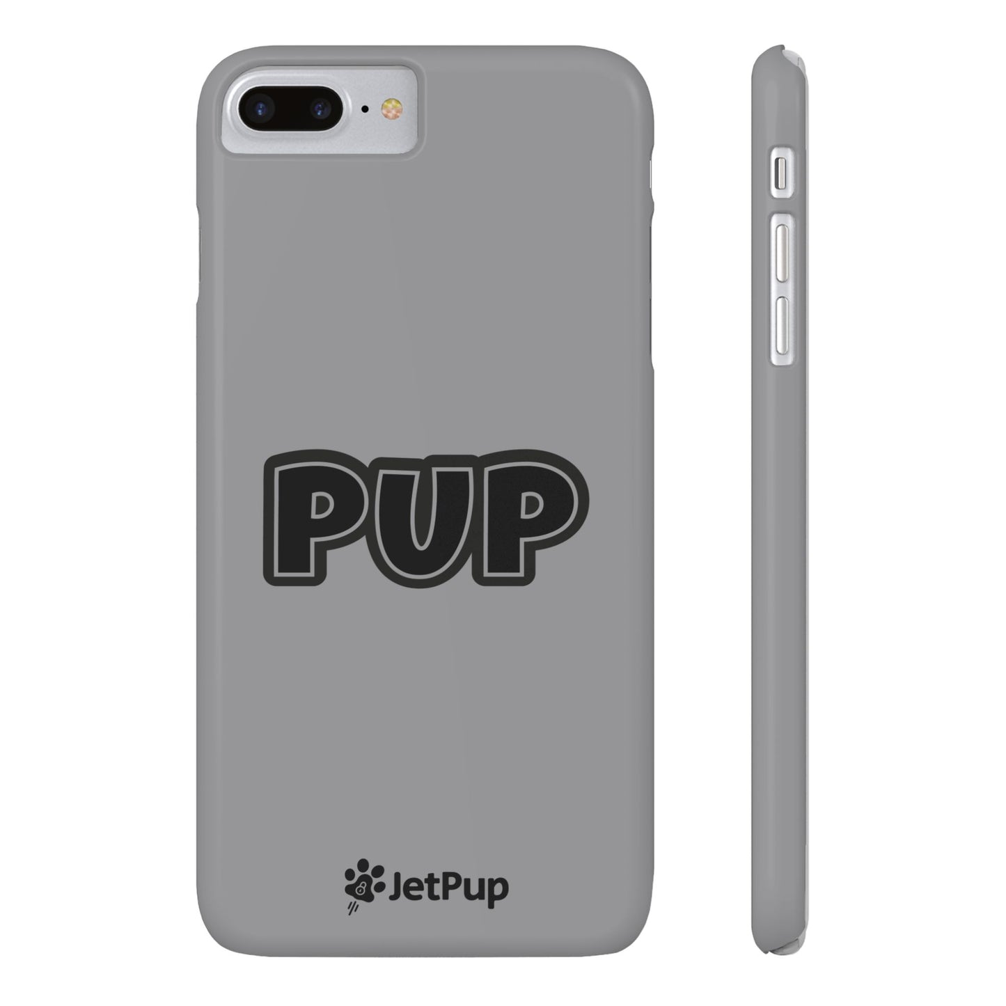 Pup Slim iPhone Cases - Grey