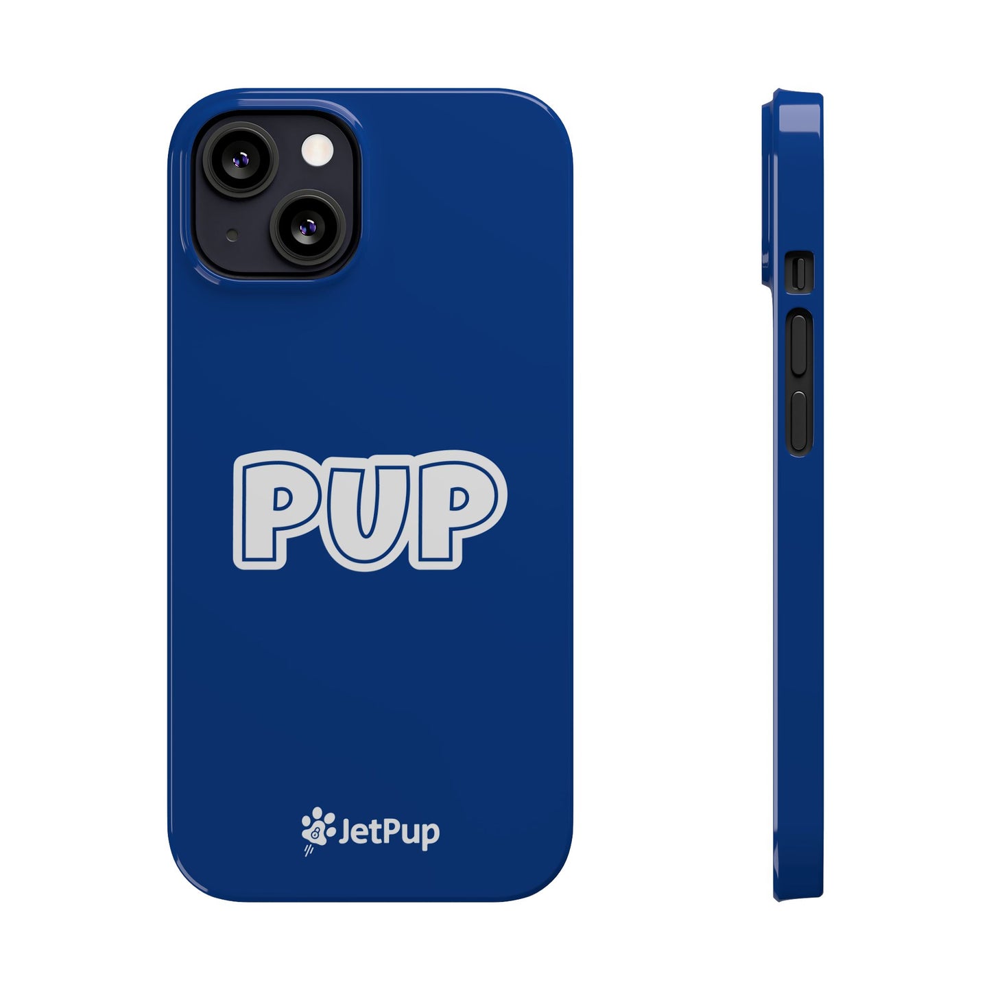 Pup Slim iPhone Cases - Blue