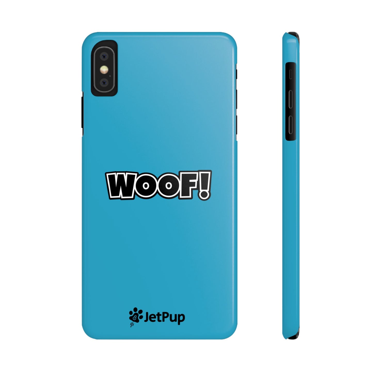 Woof Slim iPhone Cases -Turquoise