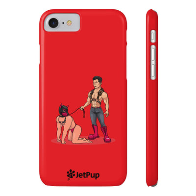 Handler & Pup Slim iPhone Cases - Red