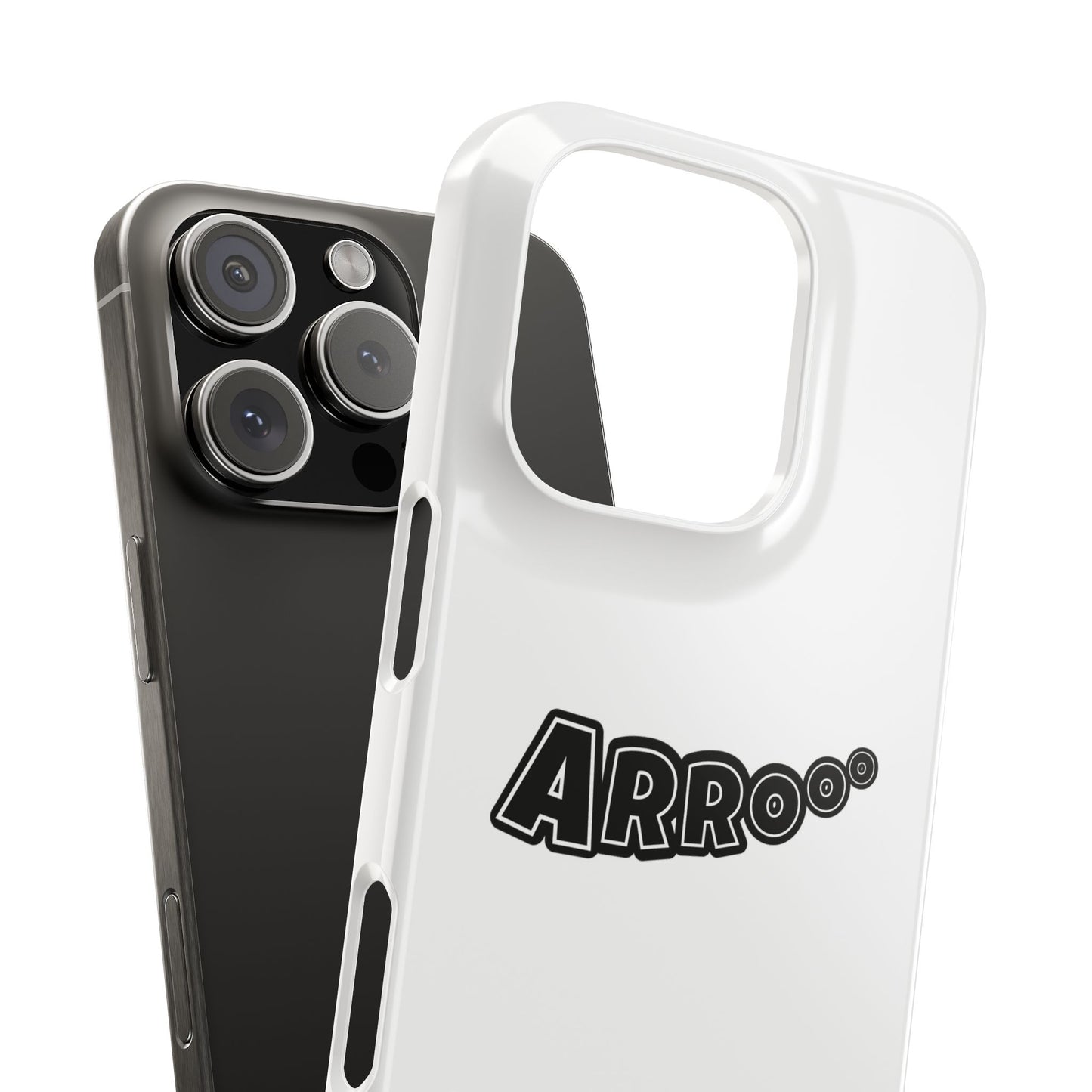 Arrooo Slim iPhone Cases - White