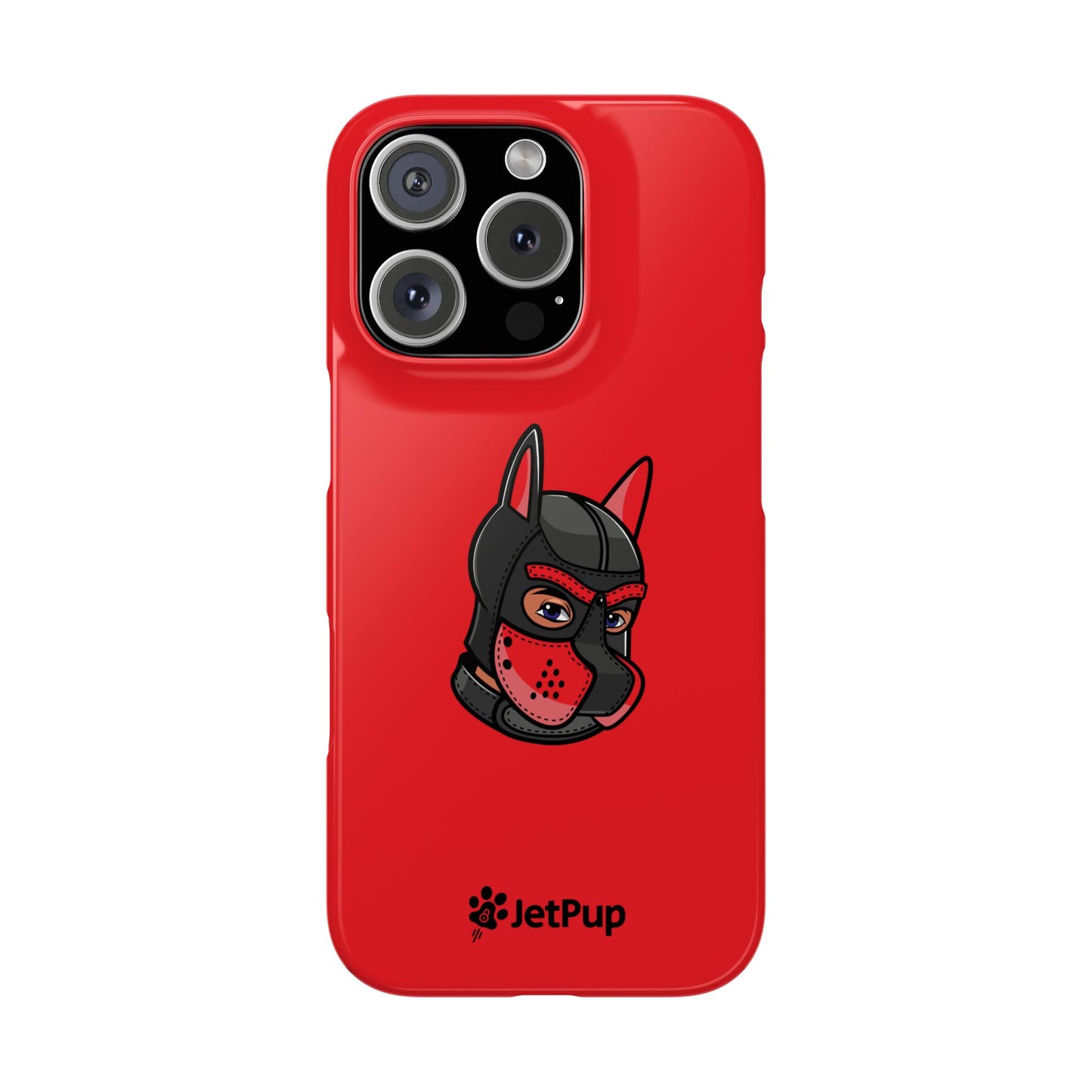 Pup Hood Slim iPhone Cases - Red