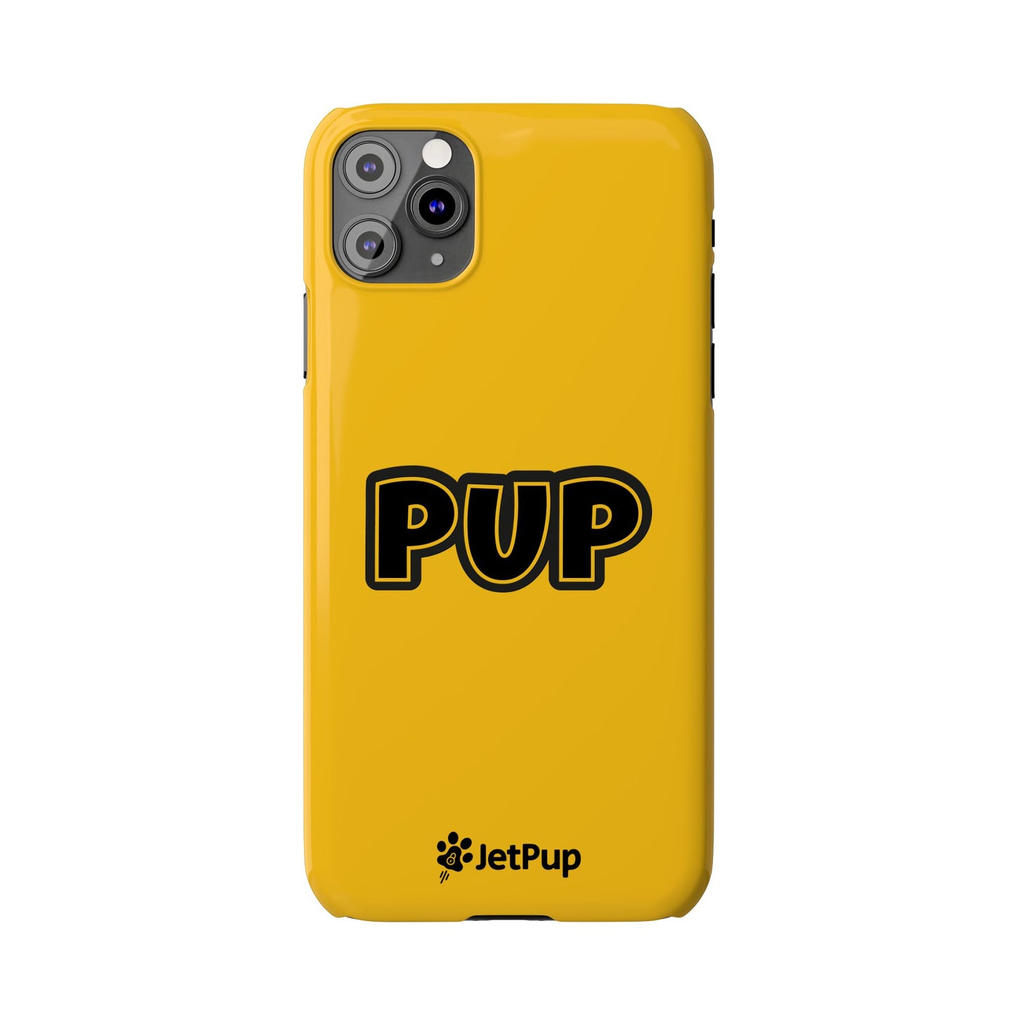 Pup Slim iPhone Cases - Yellow