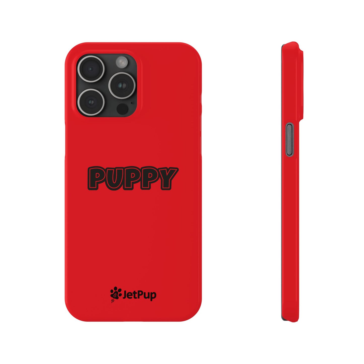Puppy Slim iPhone Cases - Red