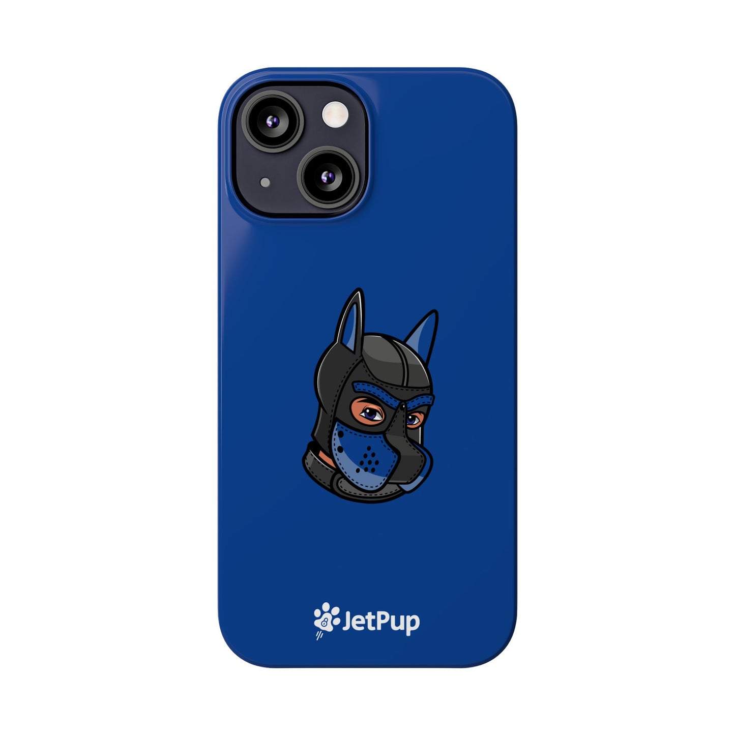 Pup Hood Slim iPhone Cases - Blue