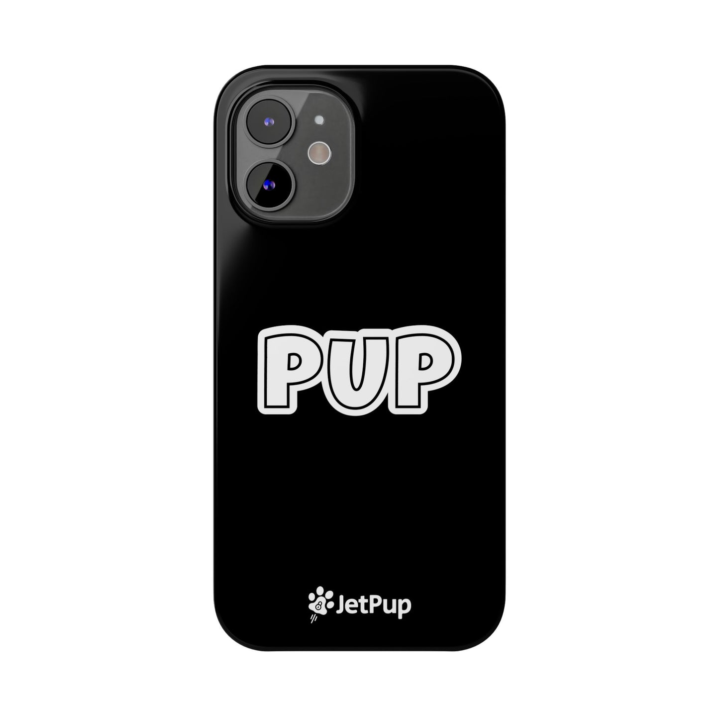 Pup Slim iPhone Cases - Black
