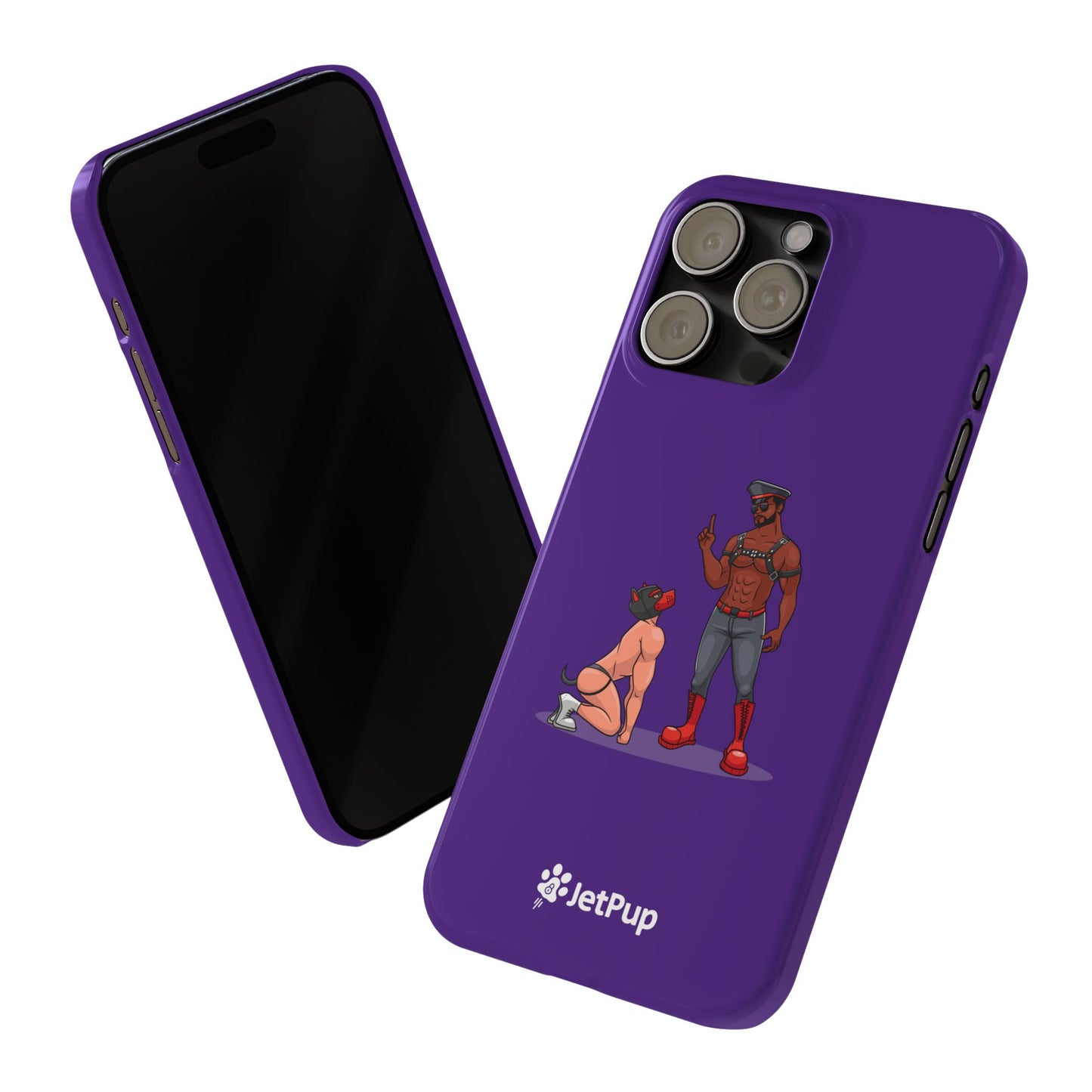 Sir & Pup Hood Slim iPhone Cases - Purple