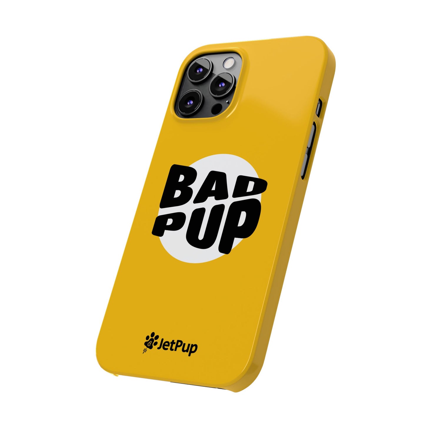 Bad Pup Slim iPhone Cases - Yellow