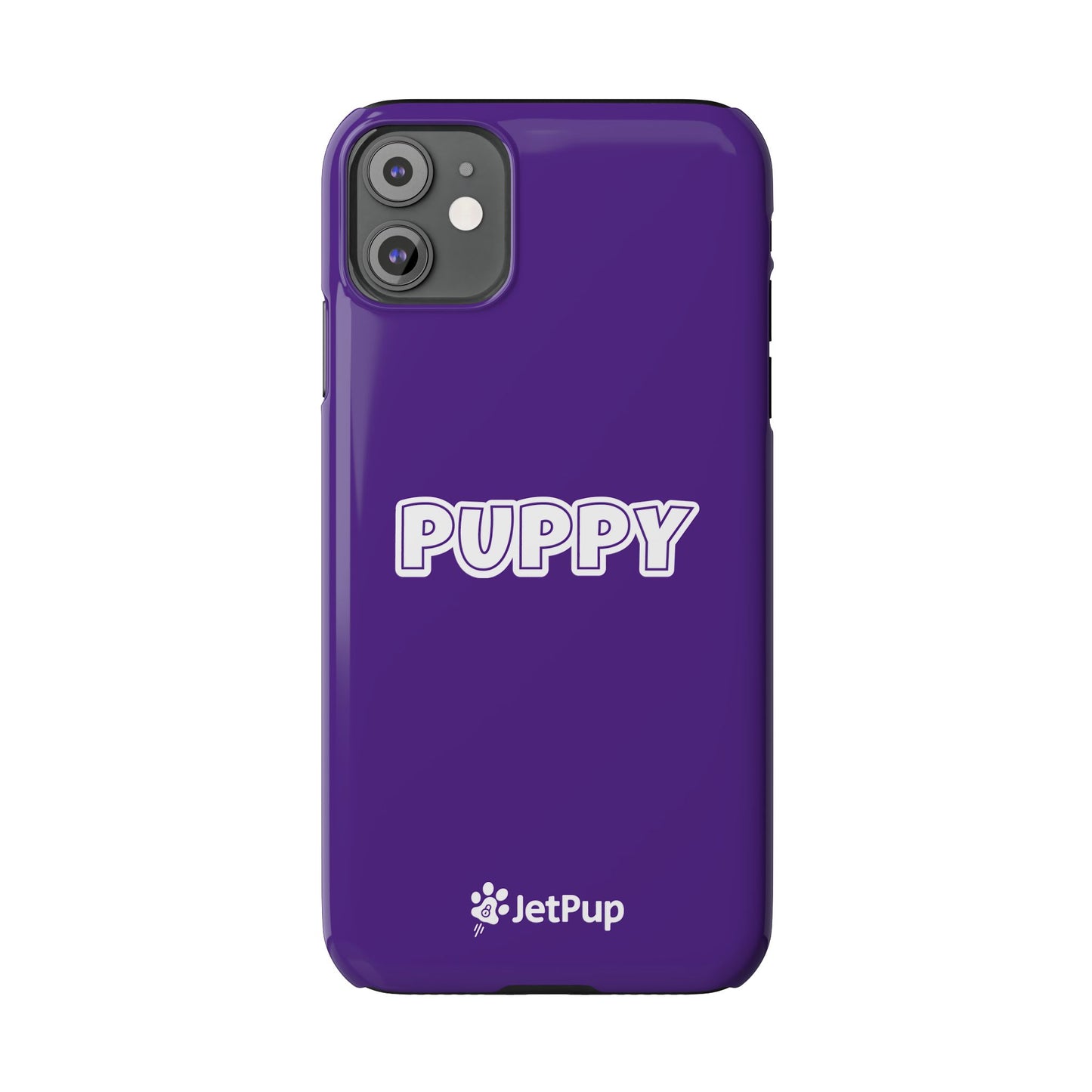 Puppy Slim iPhone Cases - Purple