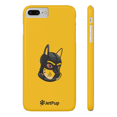 Pup Hood Slim iPhone Cases - Yellow
