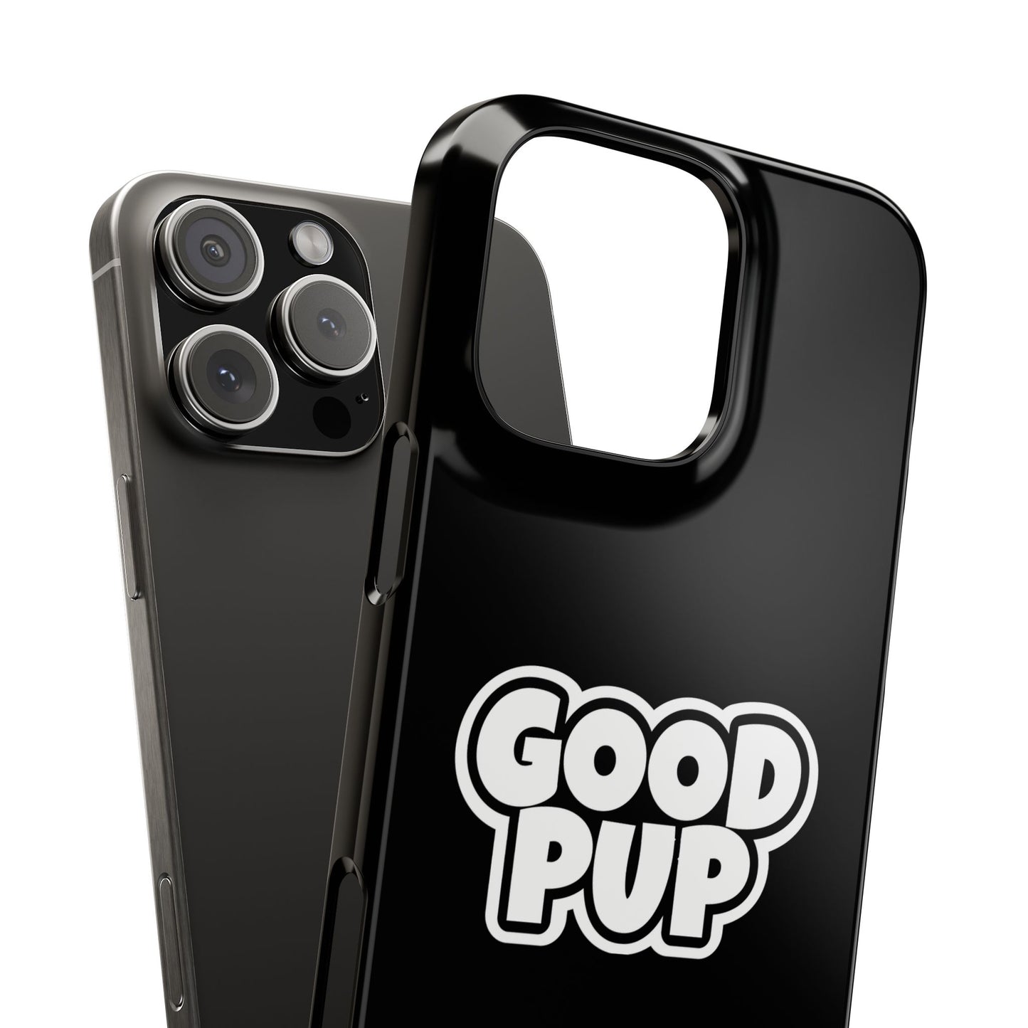 Good Pup Slim iPhone Cases - Black