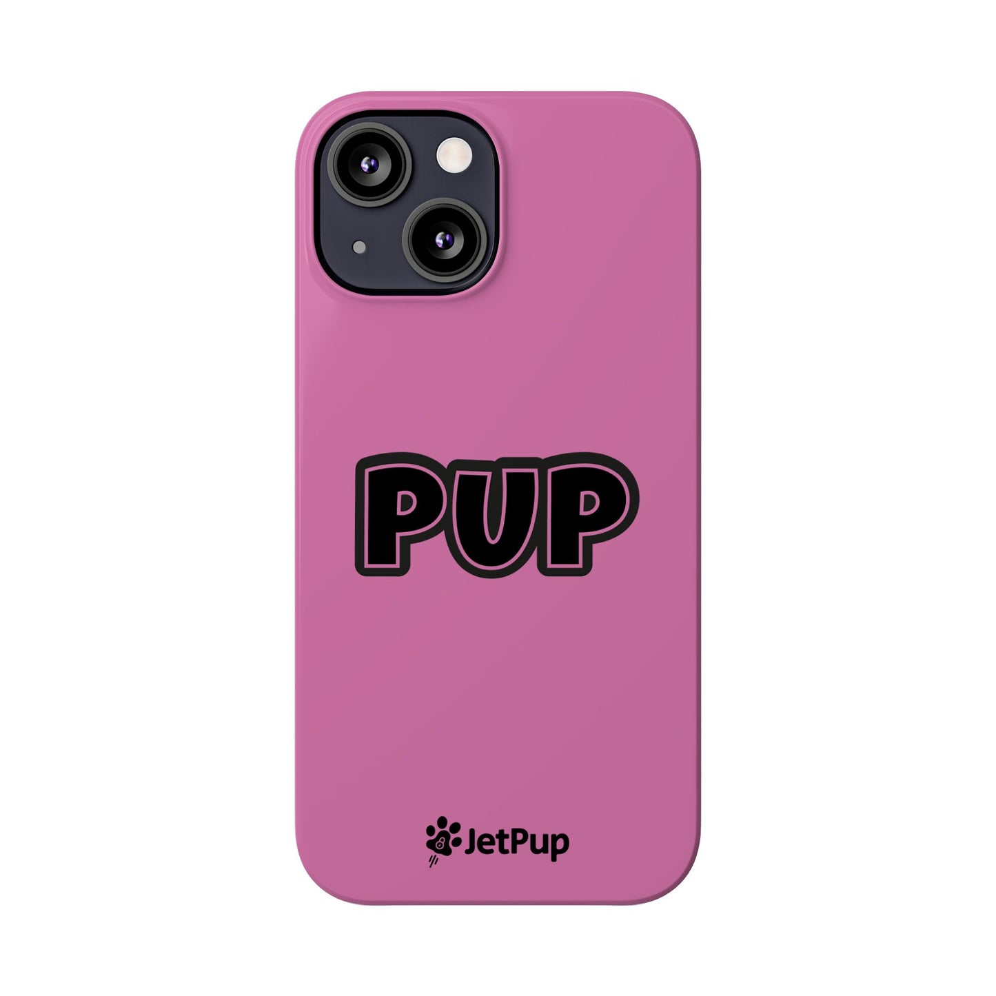 Pup Slim iPhone Cases - Pink