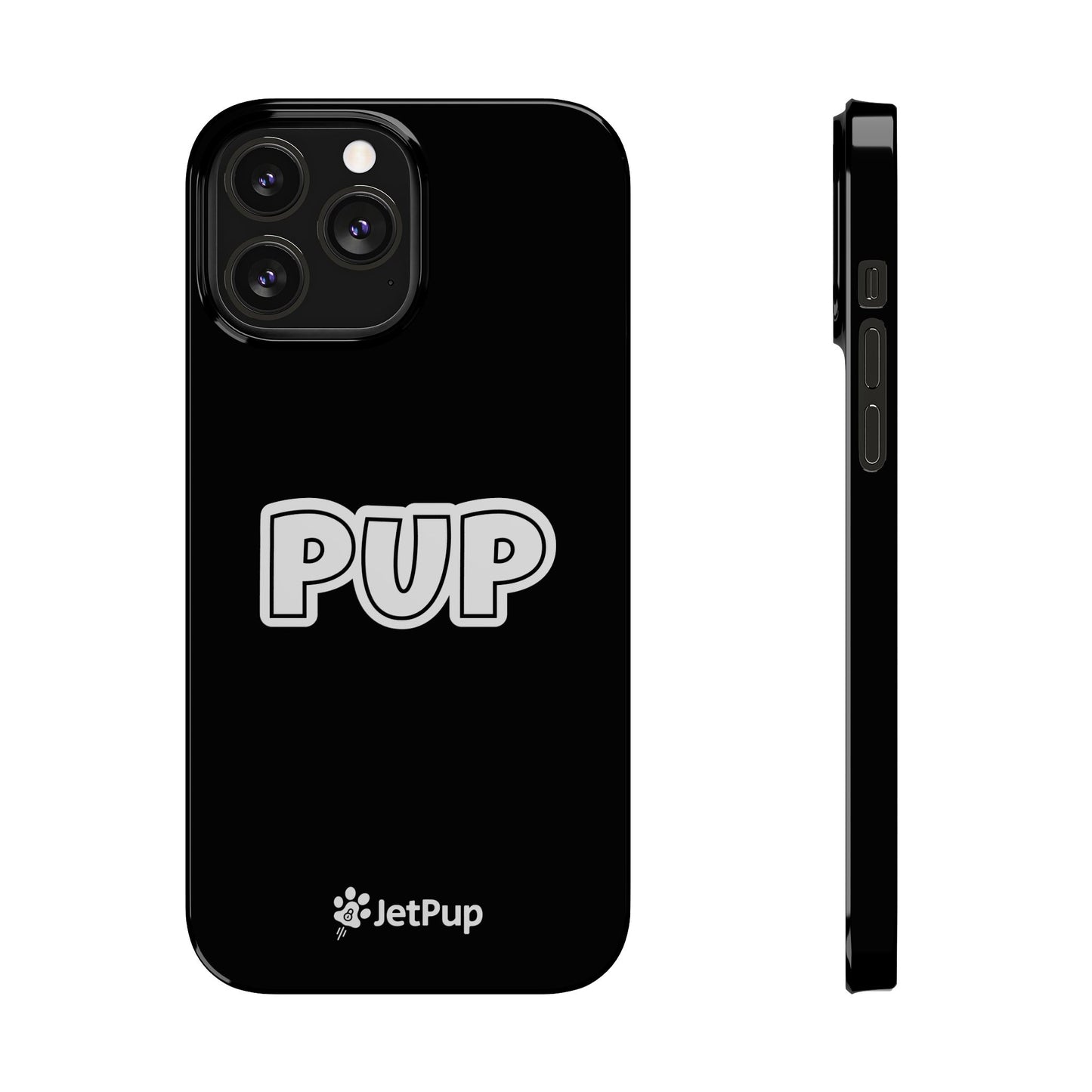 Pup Slim iPhone Cases - Black