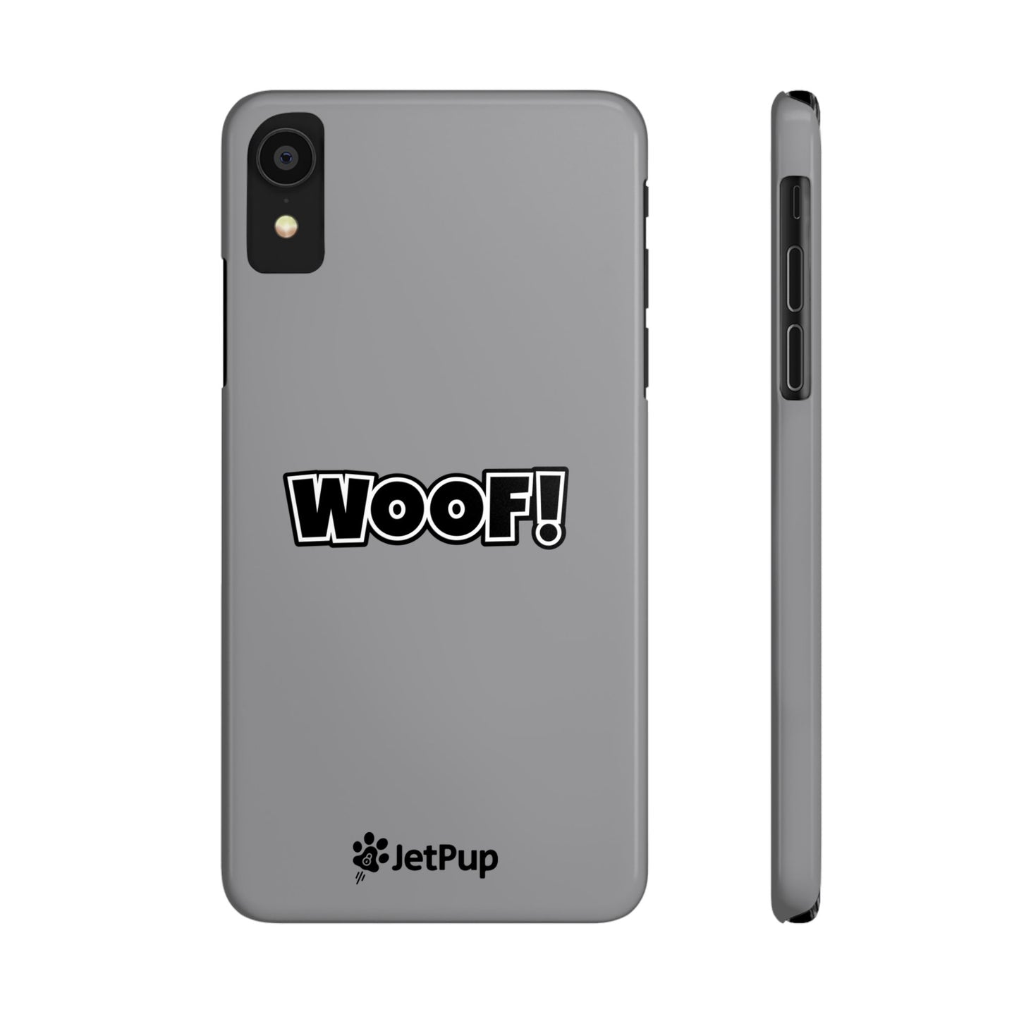 Woof Slim iPhone Cases - Grey