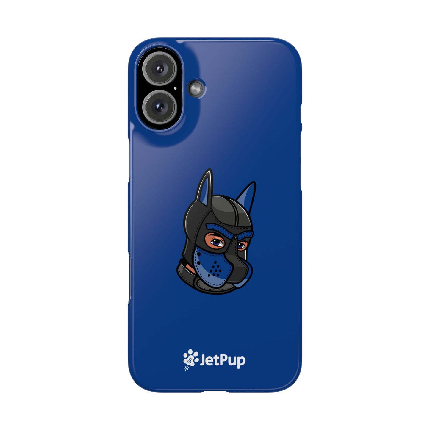 Pup Hood Slim iPhone Cases - Blue
