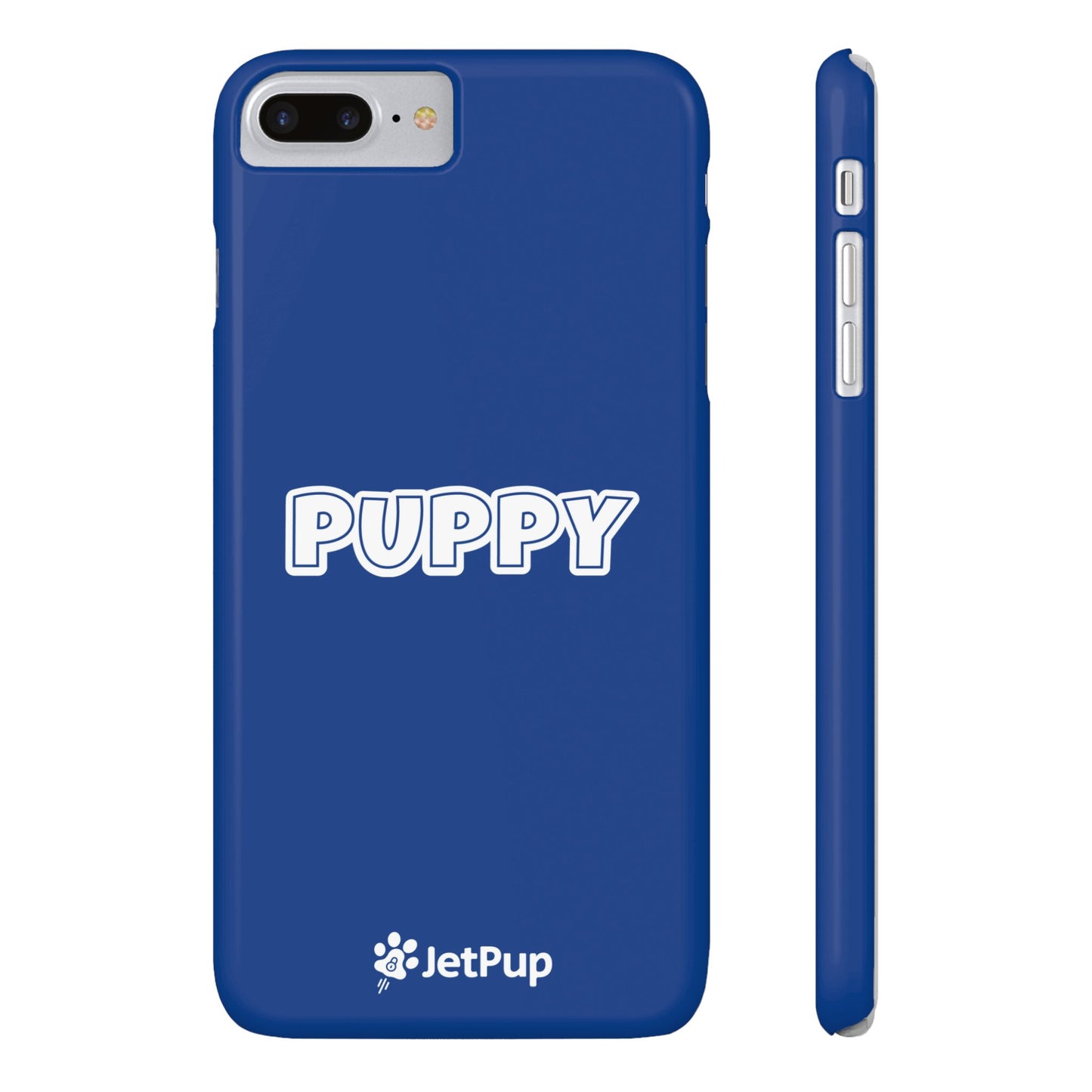 Puppy Slim iPhone Cases - Blue
