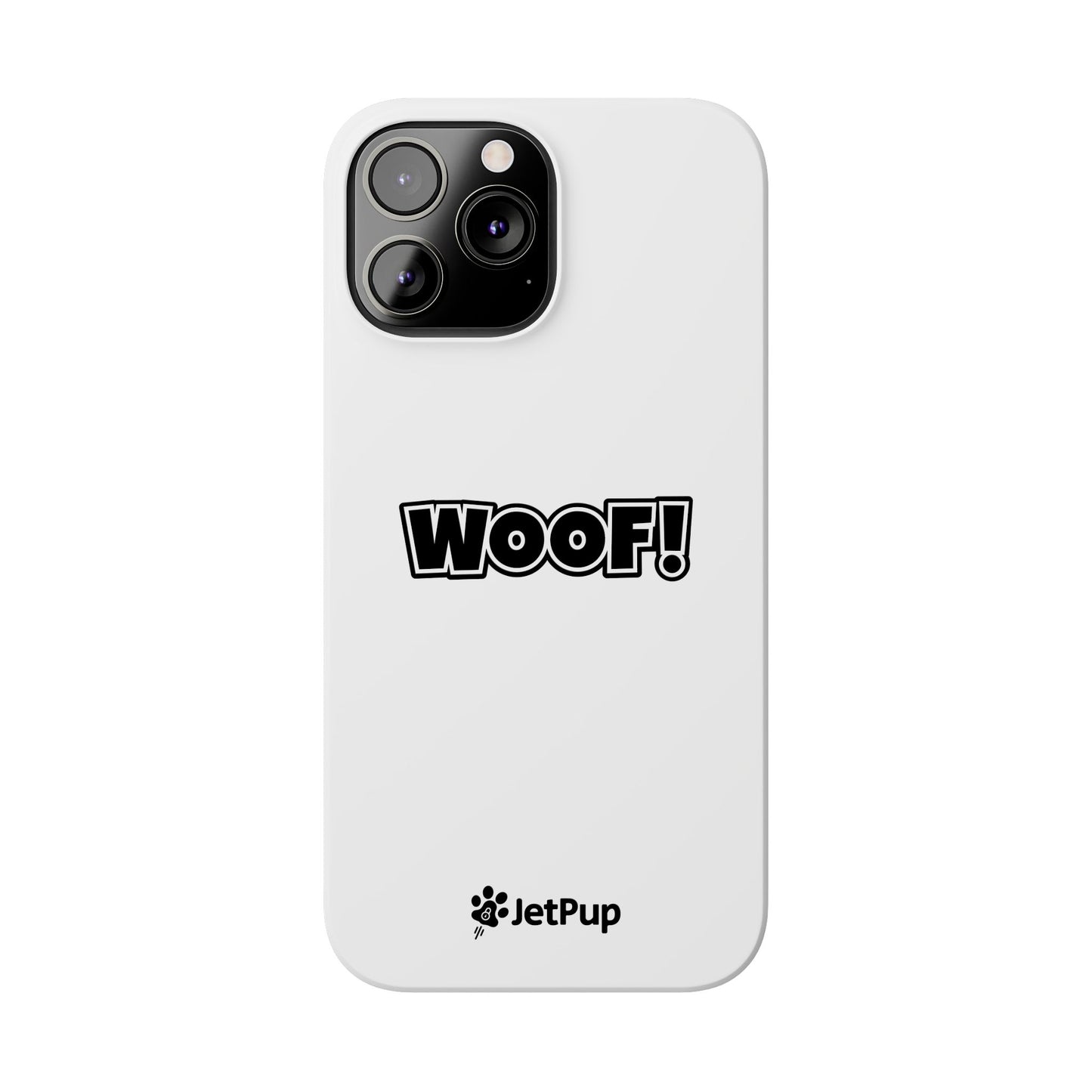 Woof Slim iPhone Cases - White