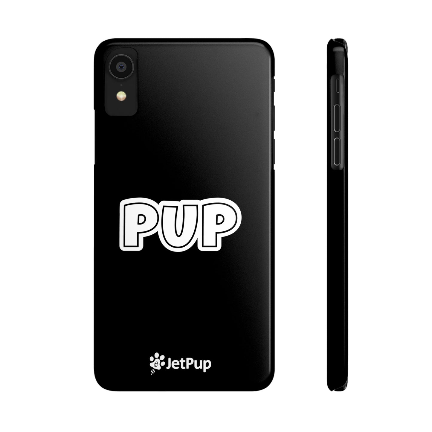 Pup Slim iPhone Cases - Black