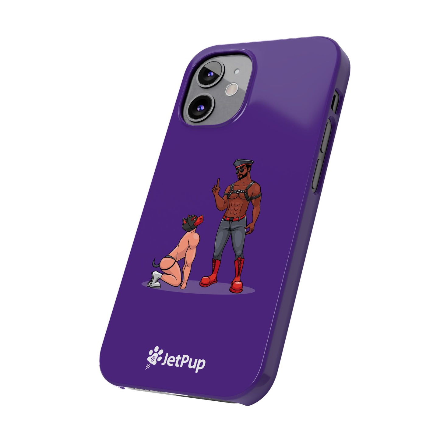 Sir & Pup Hood Slim iPhone Cases - Purple