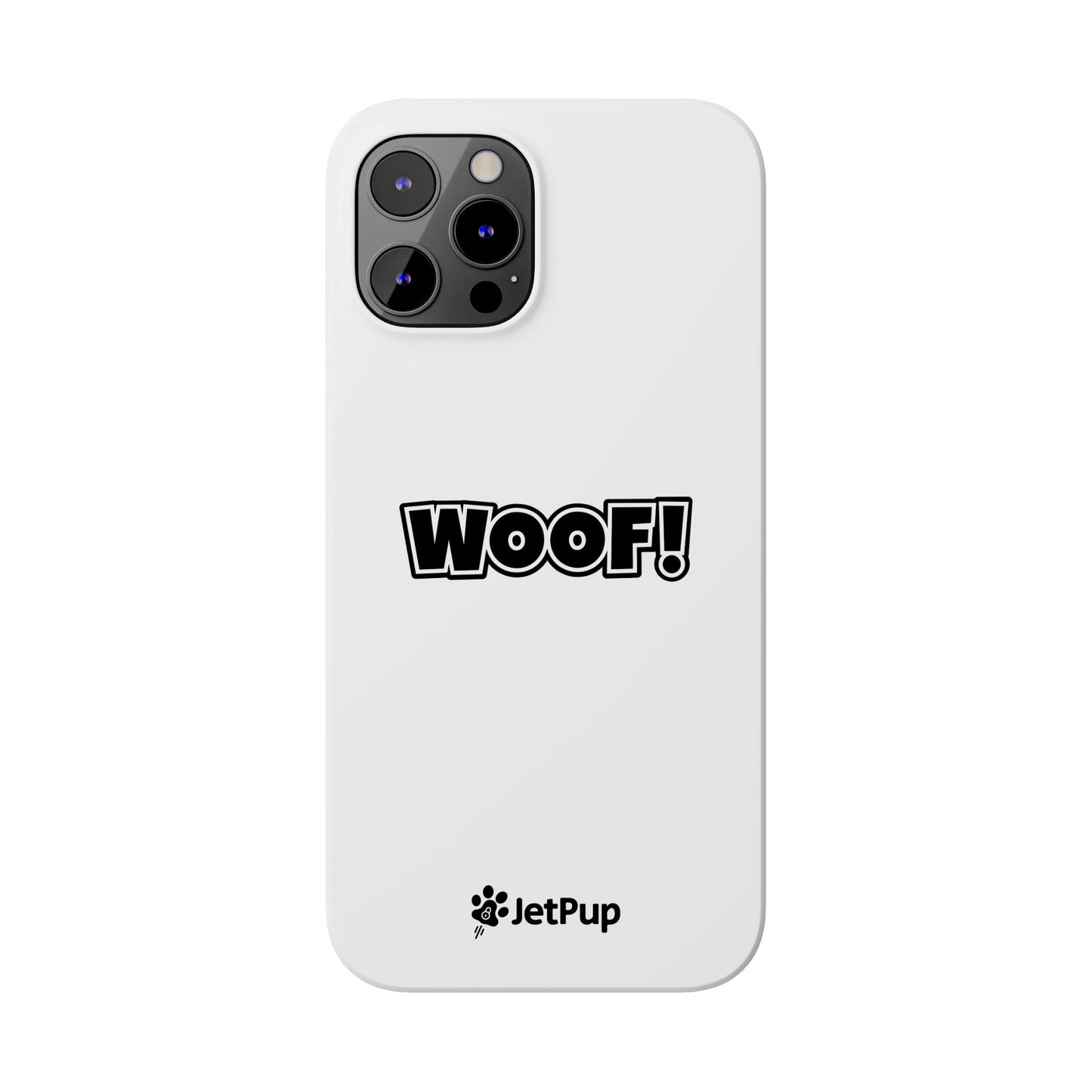 Woof Slim iPhone Cases - White