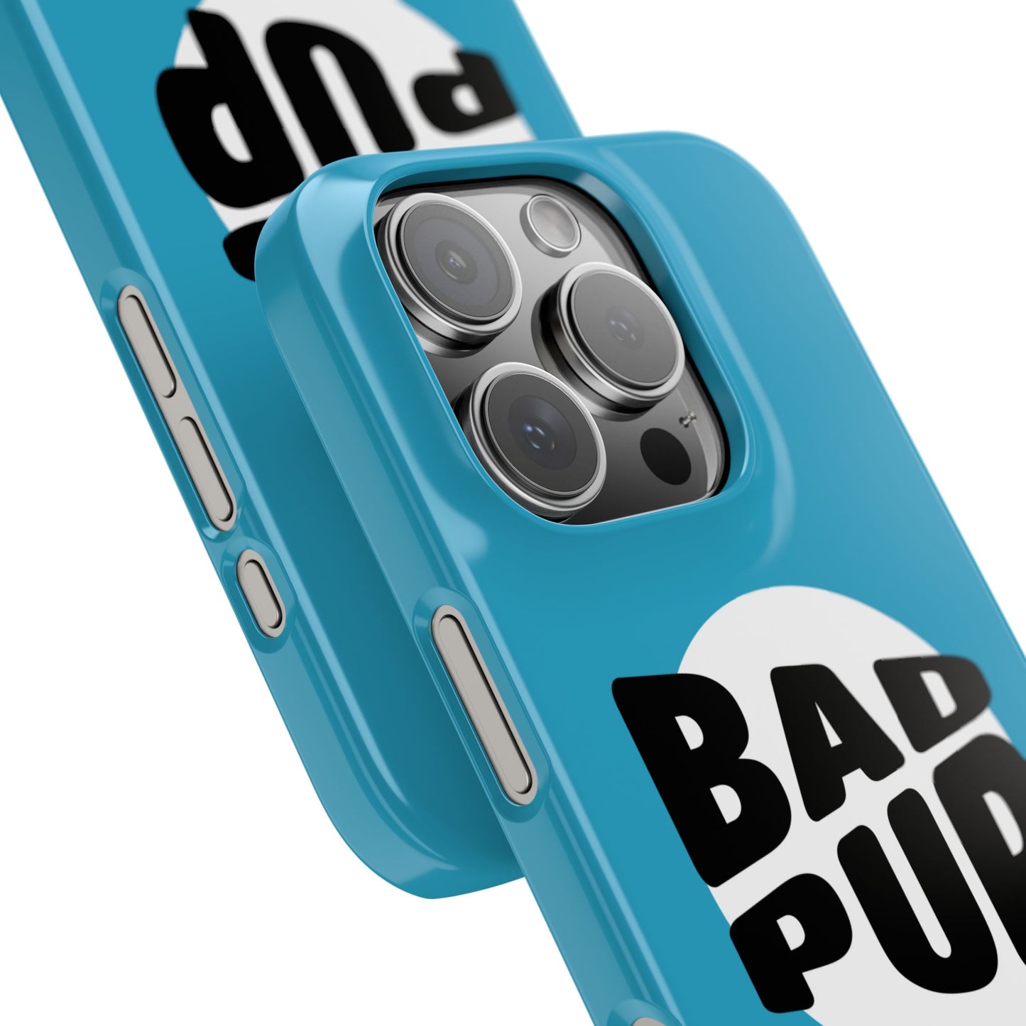 Bad Pup Slim iPhone Cases - Turquoise