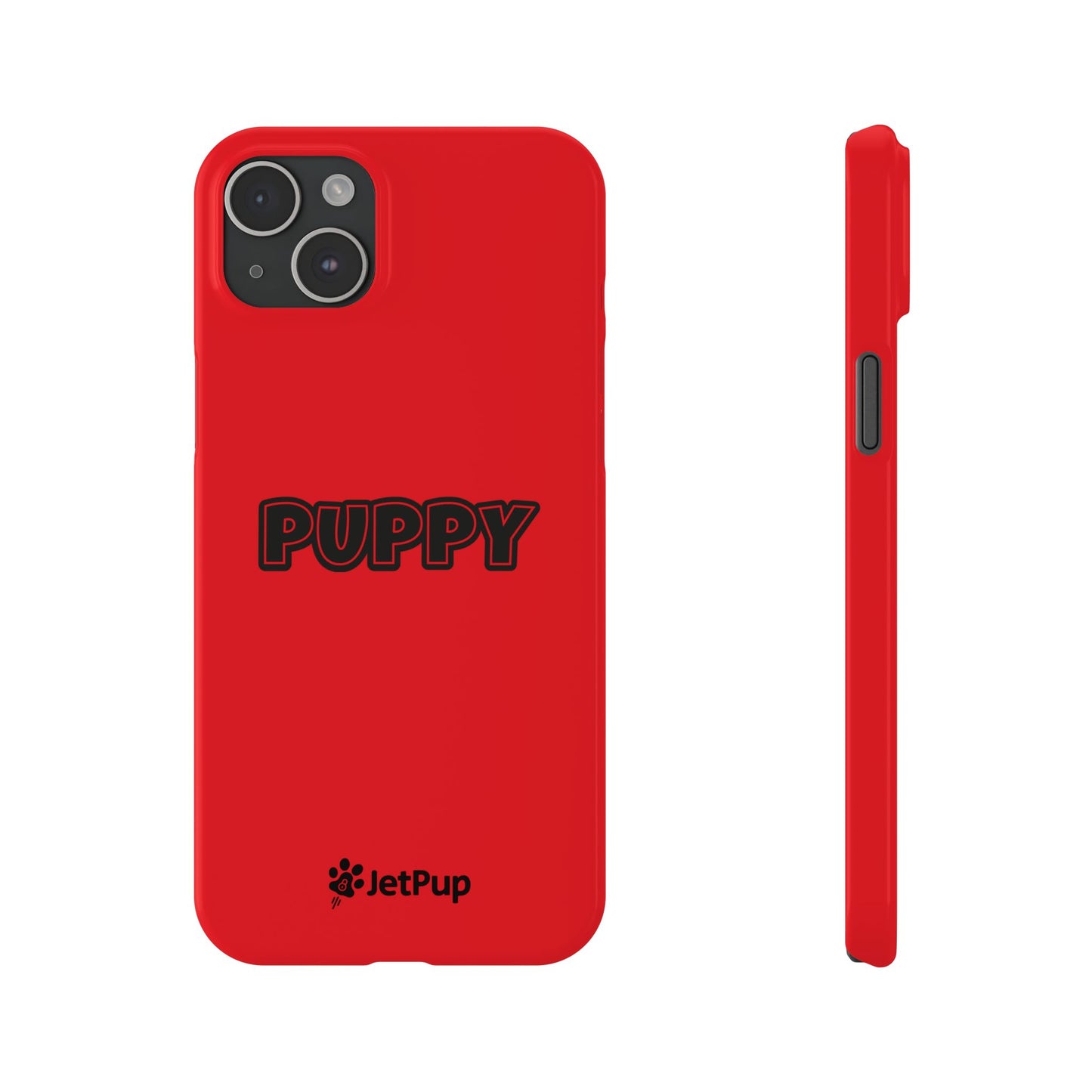 Puppy Slim iPhone Cases - Red