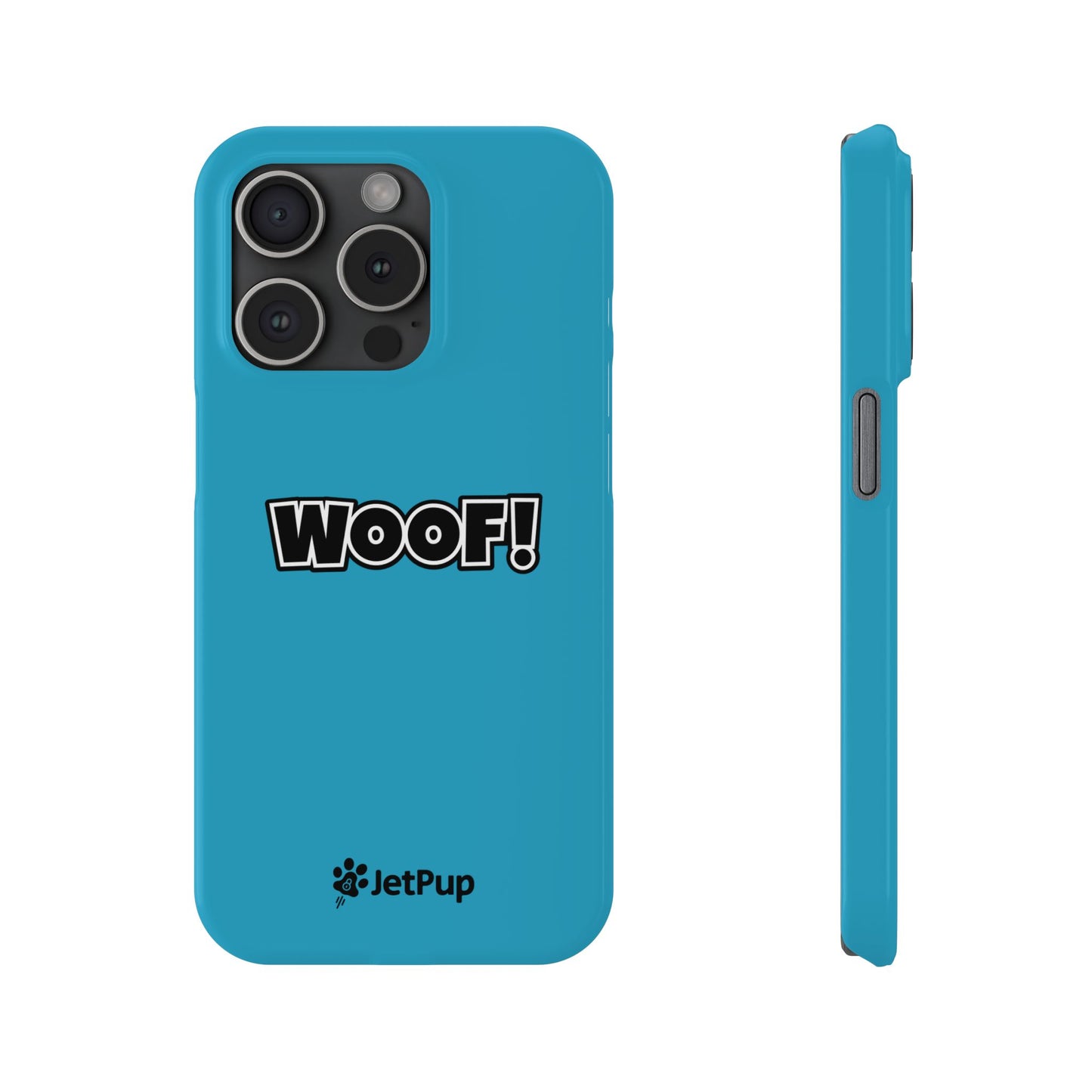 Woof Slim iPhone Cases -Turquoise