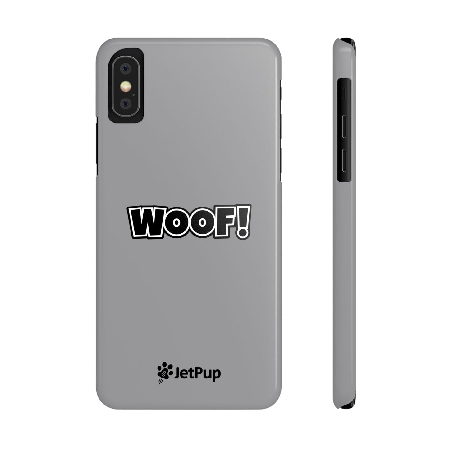 Woof Slim iPhone Cases - Grey