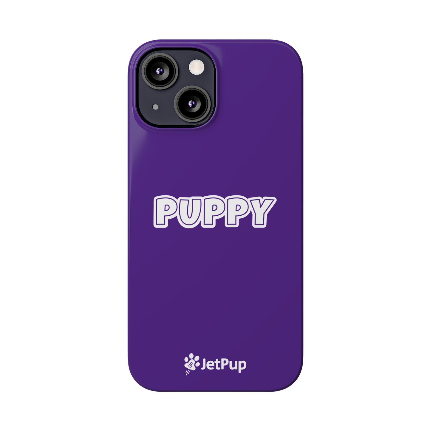 Puppy Slim iPhone Cases - Purple