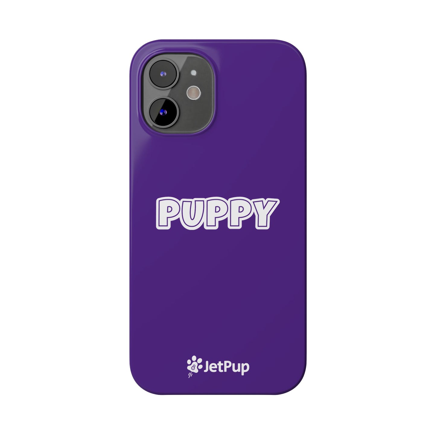 Puppy Slim iPhone Cases - Purple