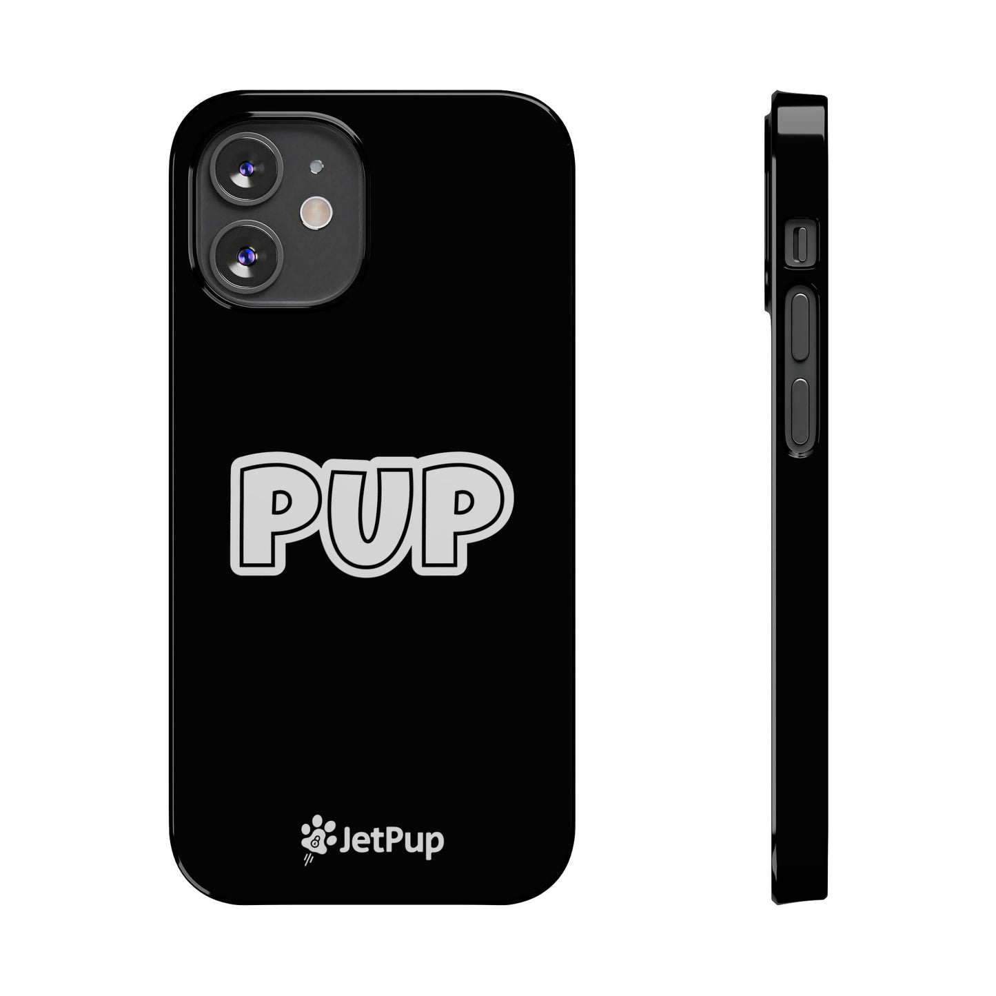 Pup Slim iPhone Cases - Black