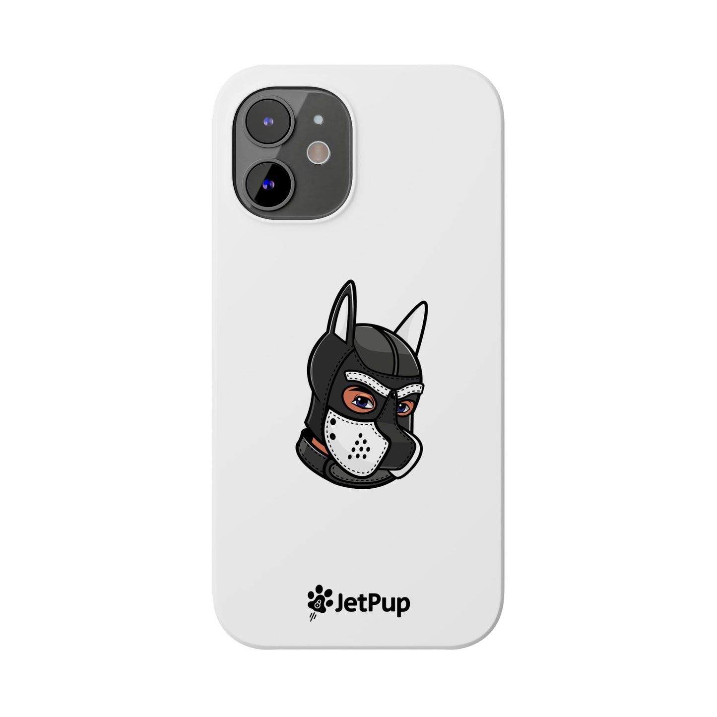 Pup Hood Slim iPhone Cases - White
